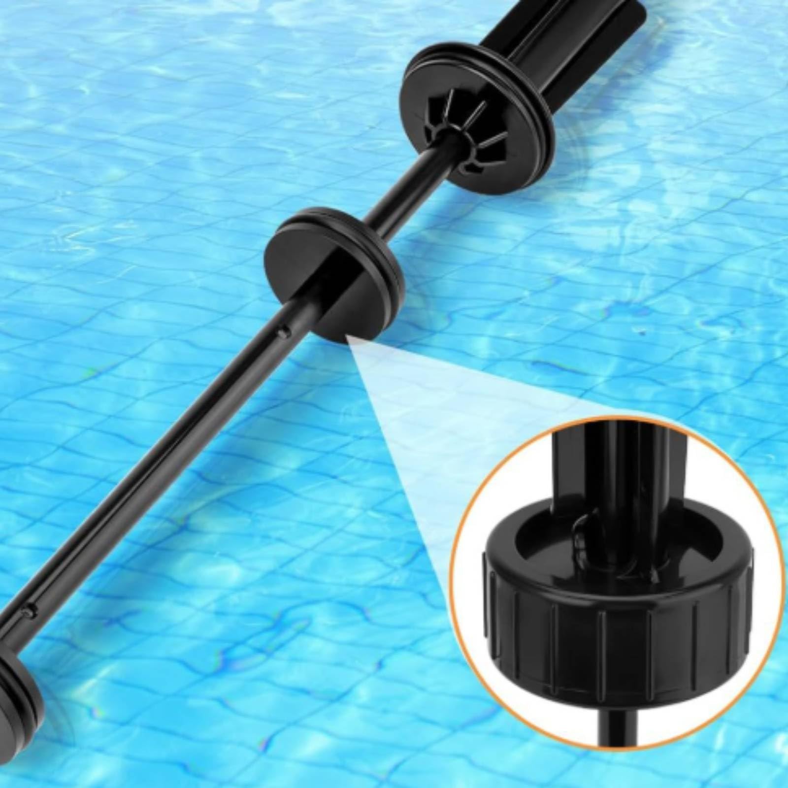 Ensemble Piston Vanne Contre-Lavage avec Arbre Cylindrique Long et Écrou Fileté Remplaçant la Pièce Détériorée du Filtre à Compatible avec Modèles