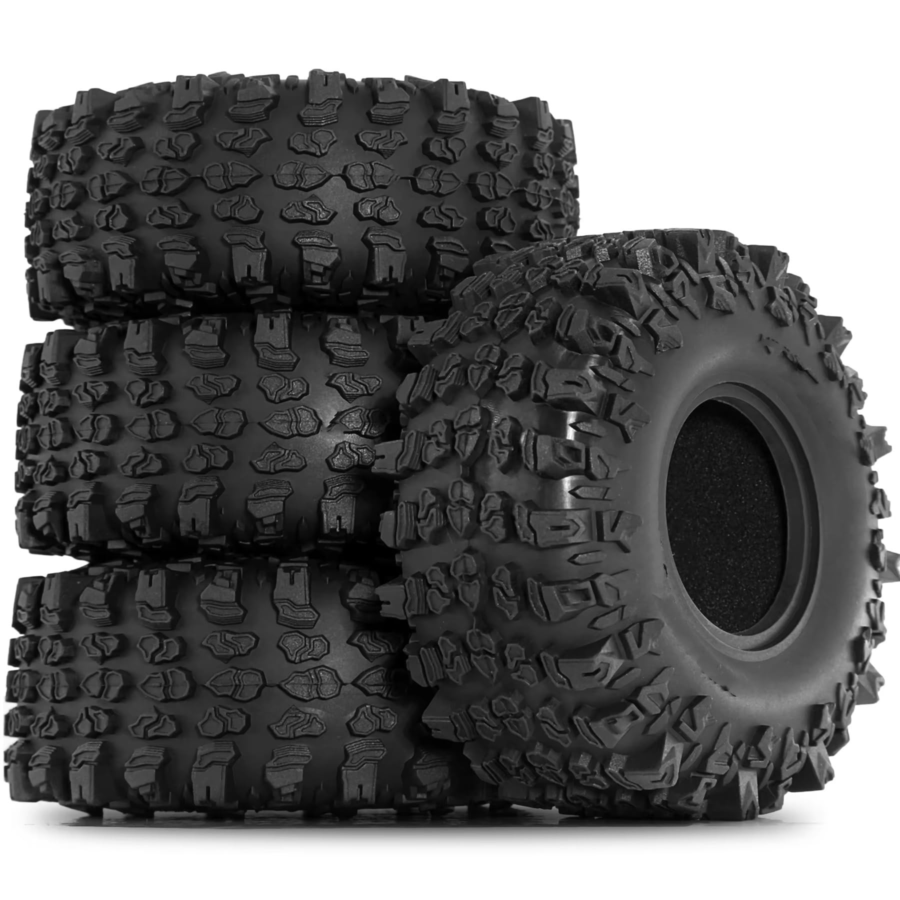 Compatibile Con Traxxas Per TRX4 Per Axial Per SCX10 90046 Per Tamiya CC01 D90 Pneumatici RC Mud Slingers Da 1,9" Diametro Esterno Di 118 Mm Per Cingoli RC Ruote Gomma