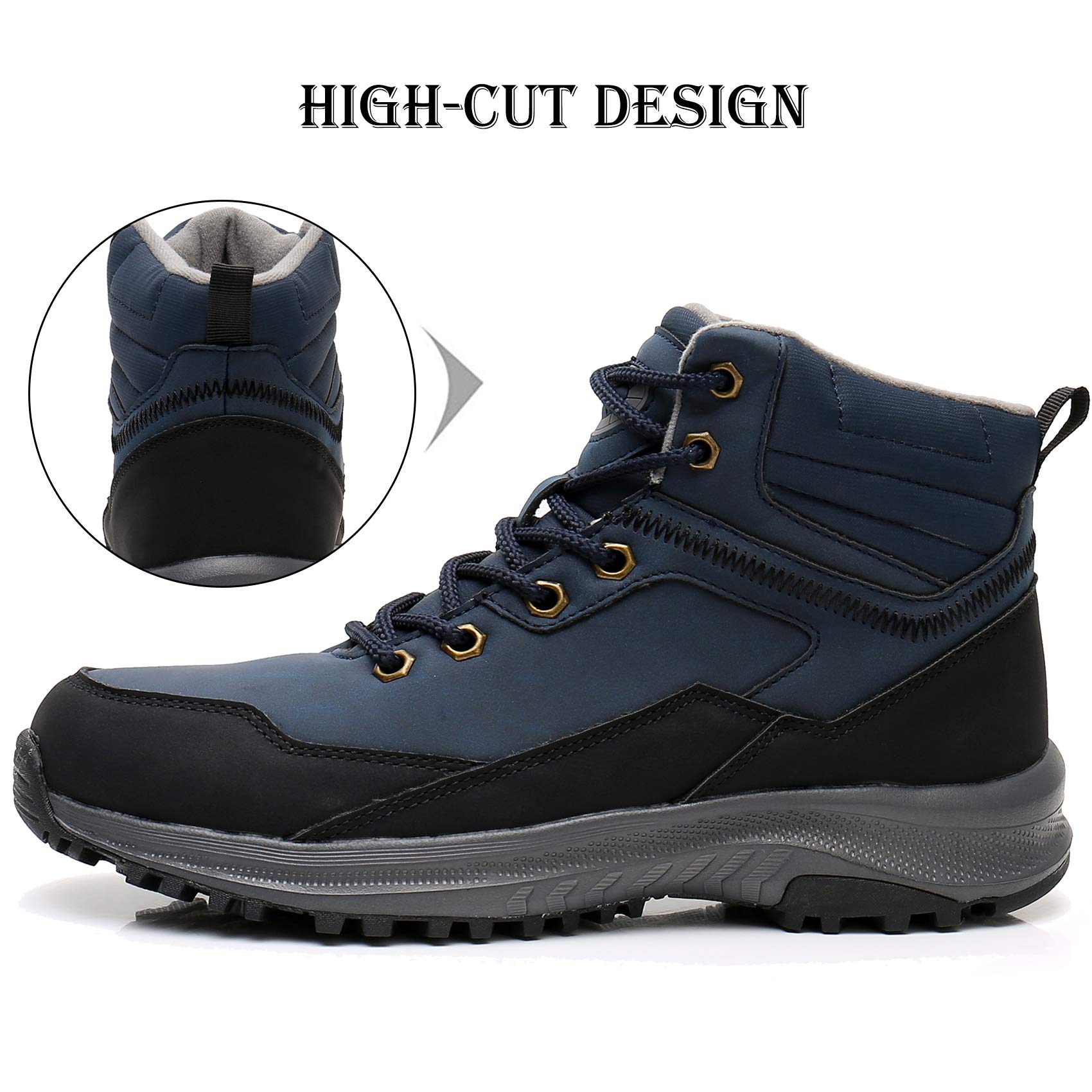 TORISKY Stivali Invernali Uomo Donna Scarpe Cotone Outdoor Impermeabili Trekking Caldo Piatto Caviglia Stivaletti Neve
