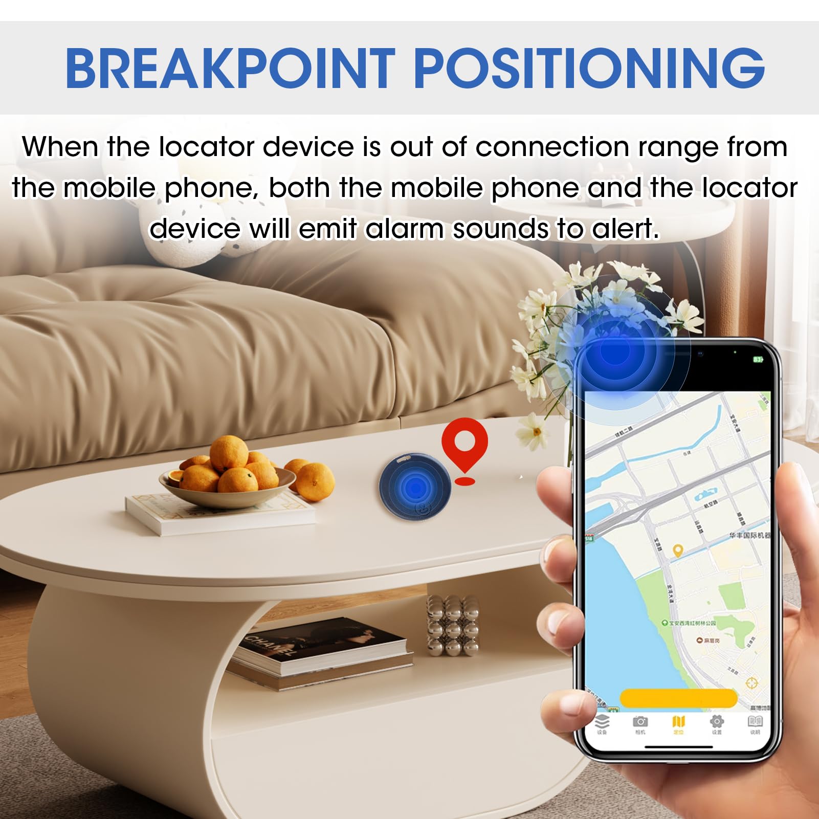 4 Pezzi Air Tracker Android - Localizzatore Bluetooth Per Chiavi, Portafogli, Zaini, Compatibile Con App Google