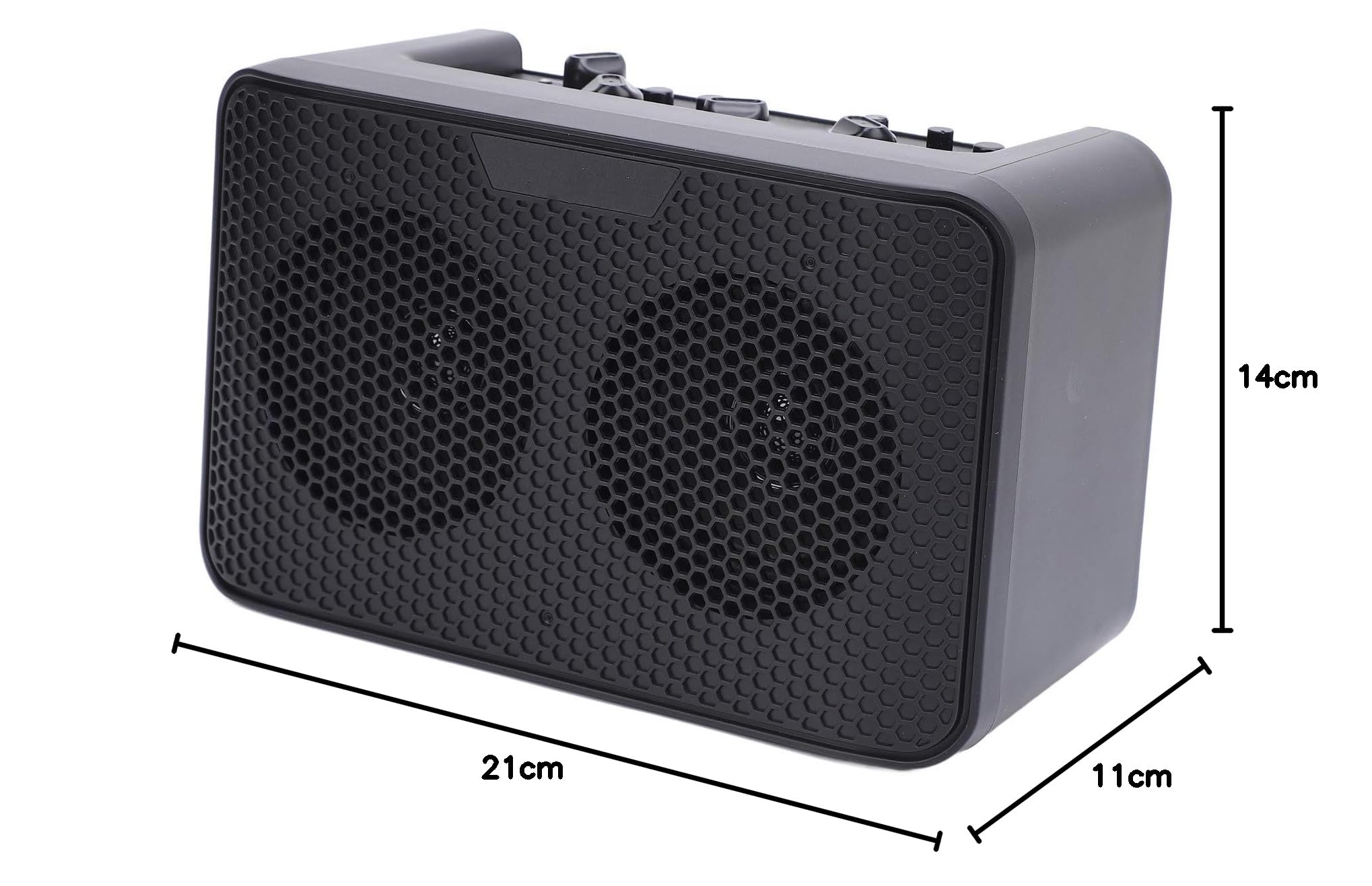 Mini Wzmacniacz Gitarowy, Mały Przenośny Wzmacniacz do Gitary Elektrycznej Combo do ćwiczeń z Interfejsem Słuchawkowym 3,5 Mm Wielofunkcyjne Wzmacniacze do ćwiczeń BT Combo do Występów