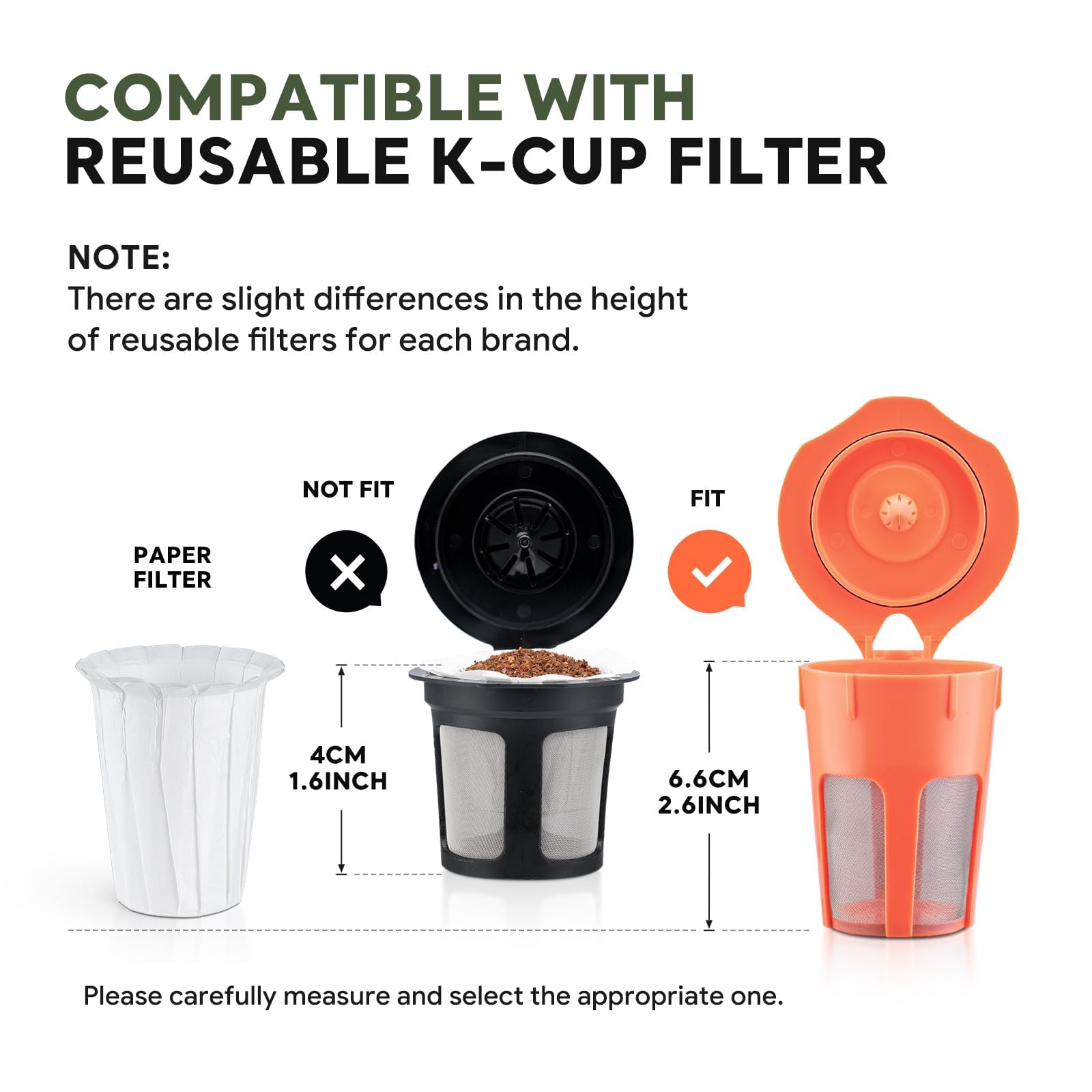 Lot de 200 filtres à café jetables en papier K Cup pour cafetière simple 2.0 K-eurig réutilisables, dosettes de café K-Cup, compatibles avec la plupart des marques de filtre à portion unique 2,0 K