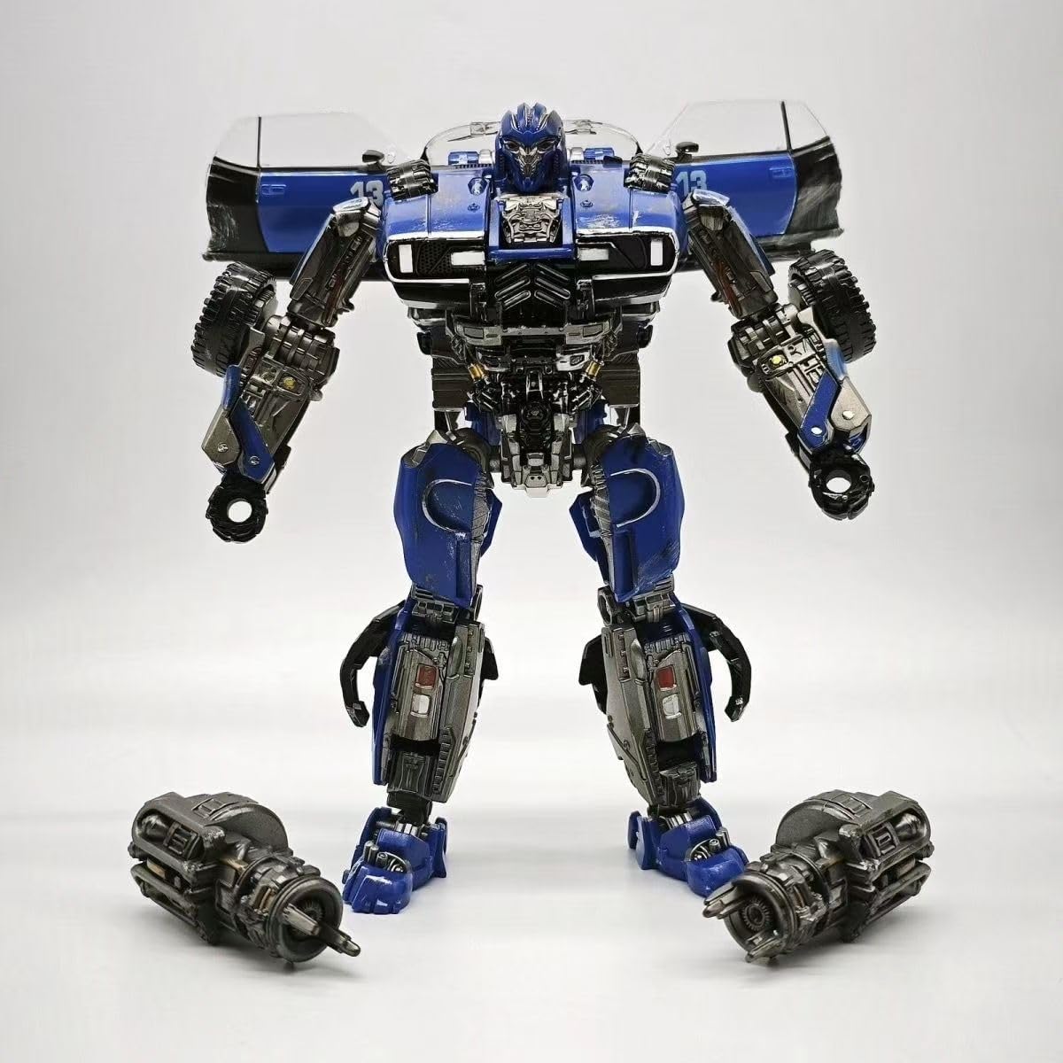 Robot Action Figure, 6.4-Inch Deformation Toy Car Model with Accessories, for Kids Boys Girls