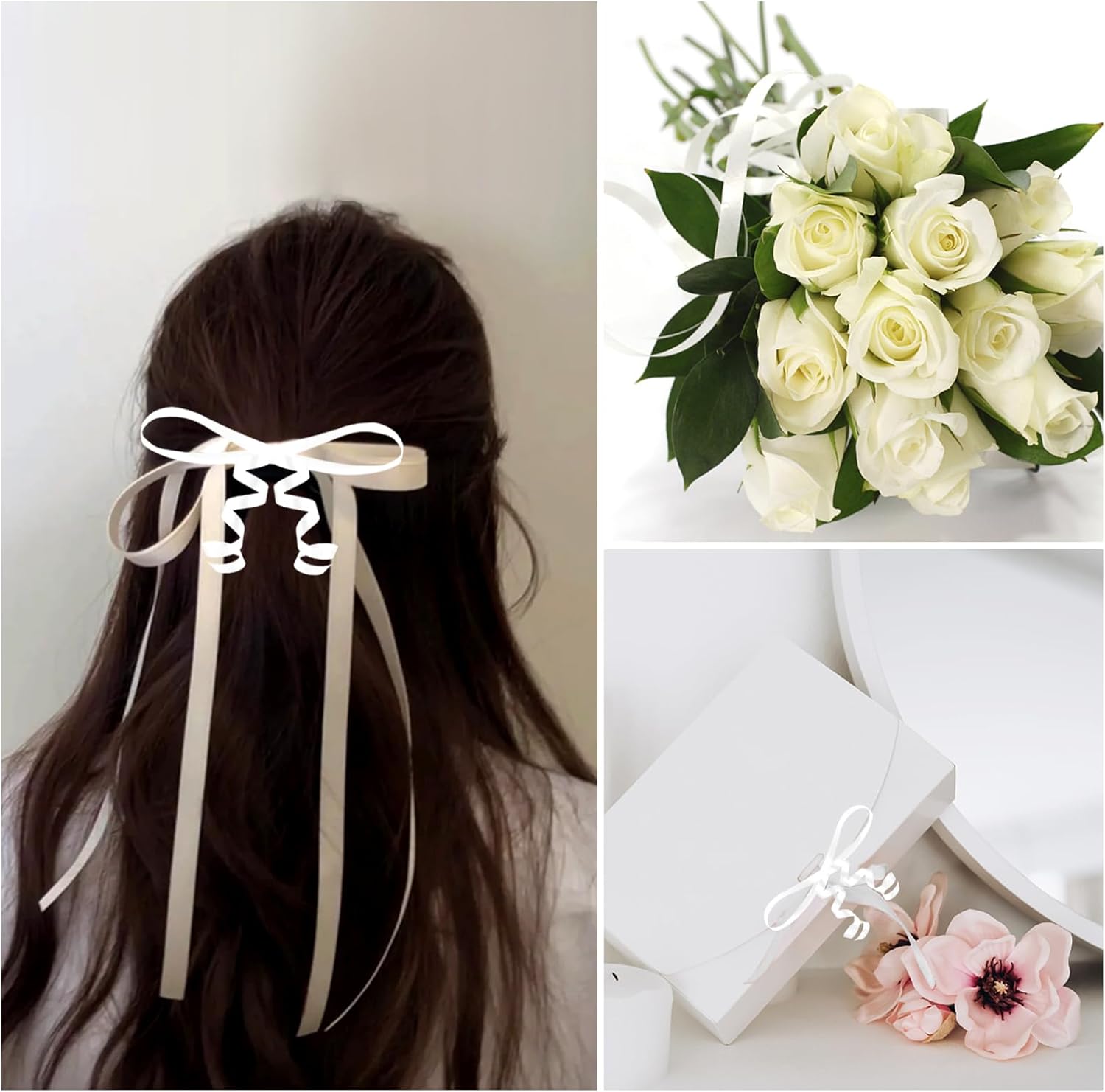 500 Yards White Curling Ribbon Metallic Balloon Roll for Party Festival Art Craft Decor,Florists, Weddings, Crafts and Gift wrap (White) - Image 4