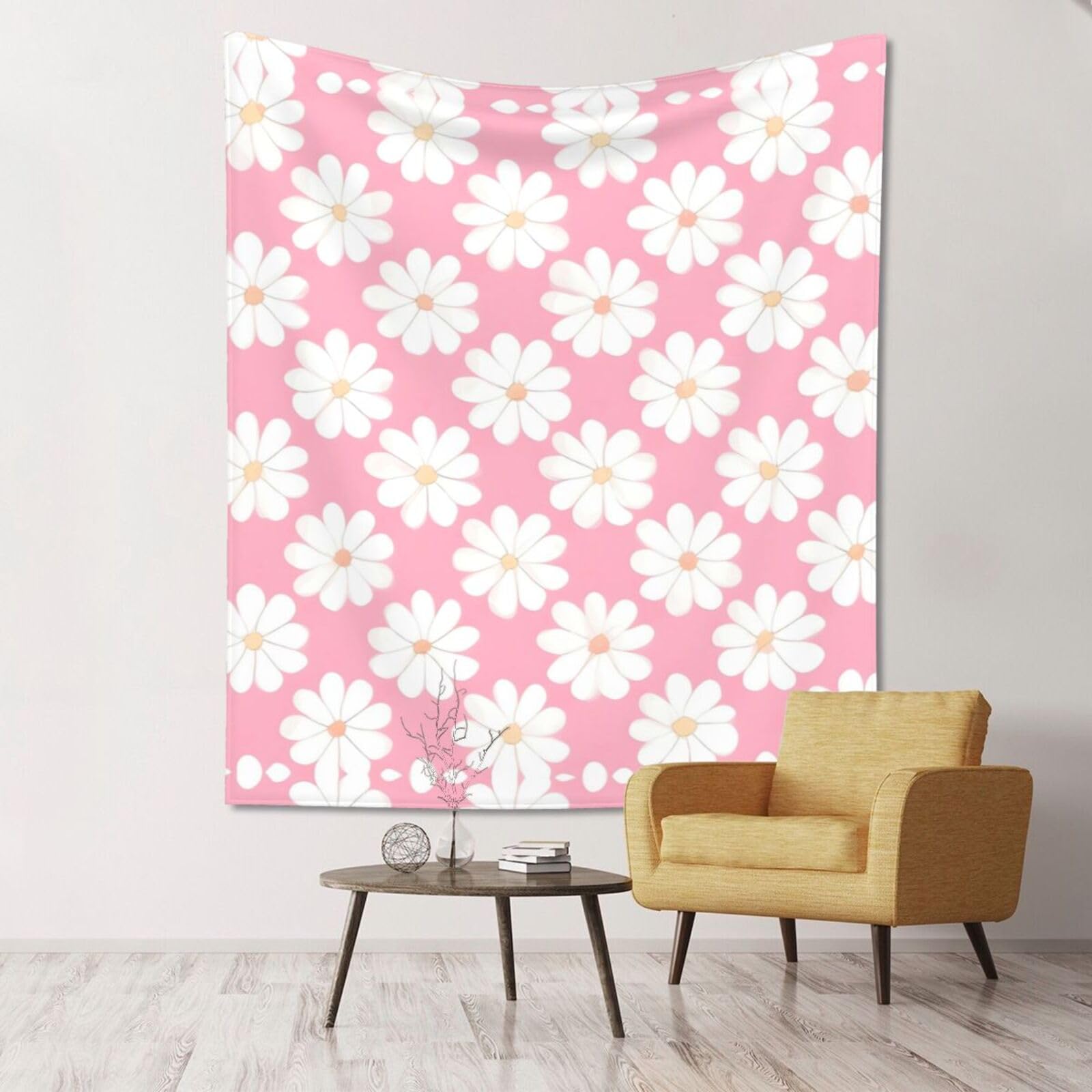 ZZYYDS Floral Wall Decor Tapestry Camellia pattern for Living Room Dormitory Home Decor Party Background, 60x51 Inch (Vertical)
