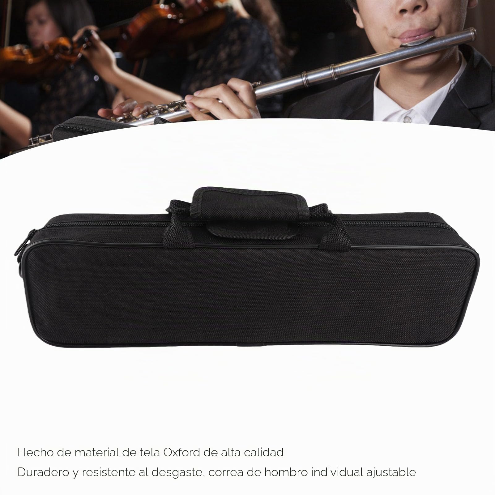 Funda para flauta travesera, Estuche para flauta travesera, Funda Impermeable para Flauta de 16 Agujeros