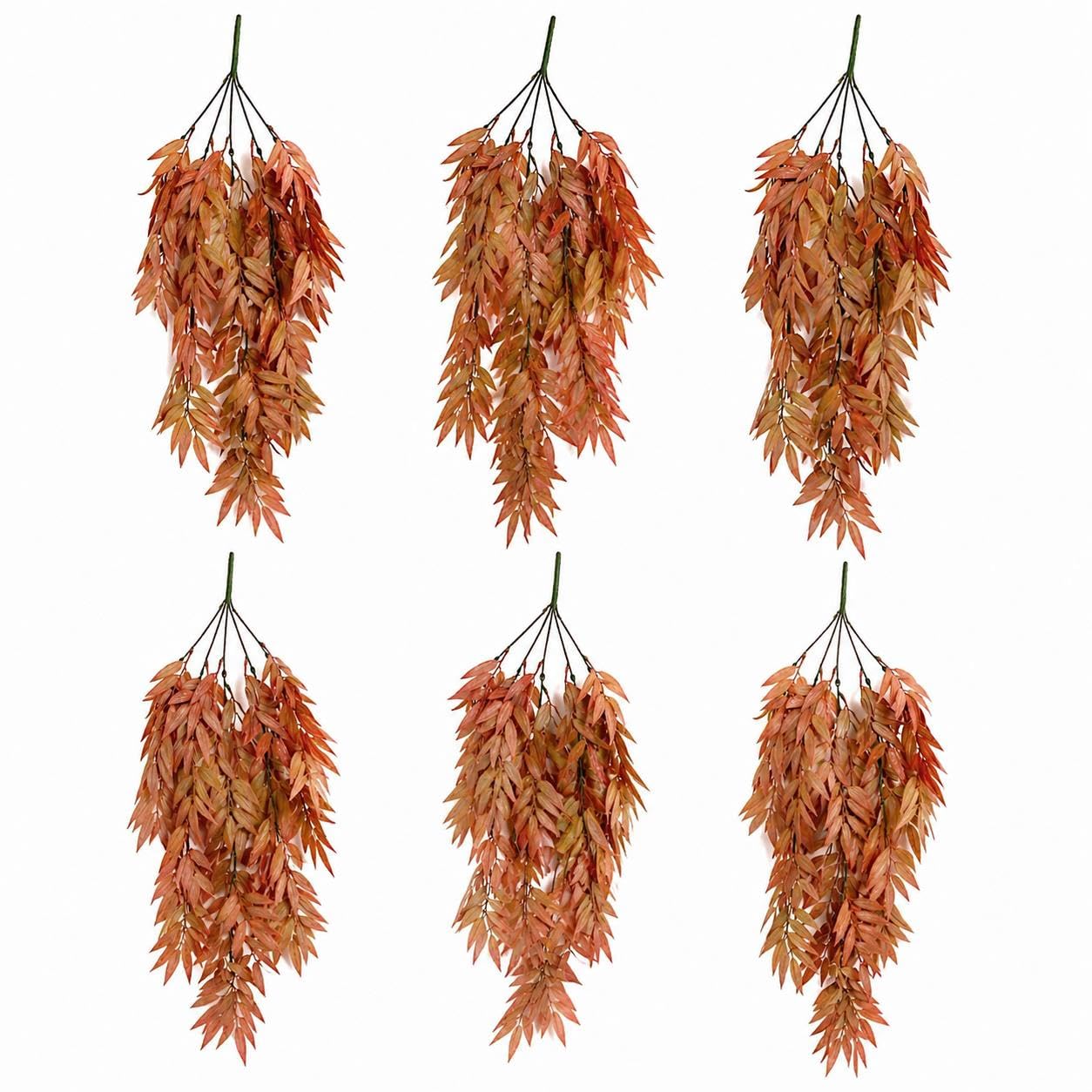 Multipack Leaf Design Artificial Hanging Plants