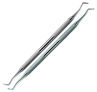 2 Pcs Superior Dental Excavator 63/64 & 65/66 Spoons 1.5mm & 1mm Restorative Instrument