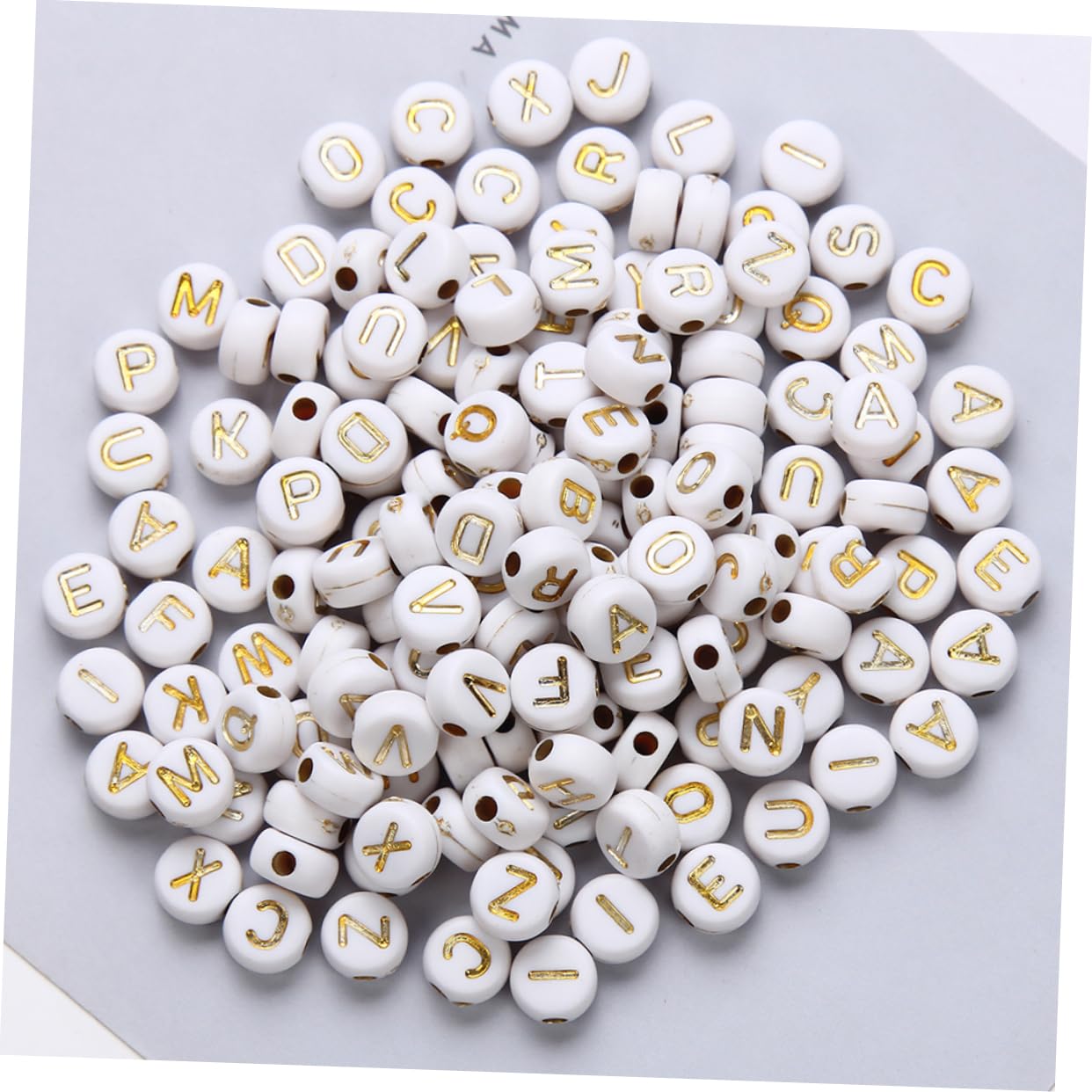 4000piezas Abalorios De Letras De Acrílico Para Perlas De Letras Coloridas Para Joyas Collares Pulseras y Manualidades