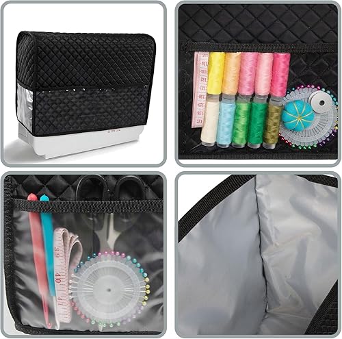 Miniatura 21 de BAGSFY Funda para máquina de coser para hermano, cubierta antipolvo para máquina de coser para cantante, cubiertas antipolvo acolchadas compatibles