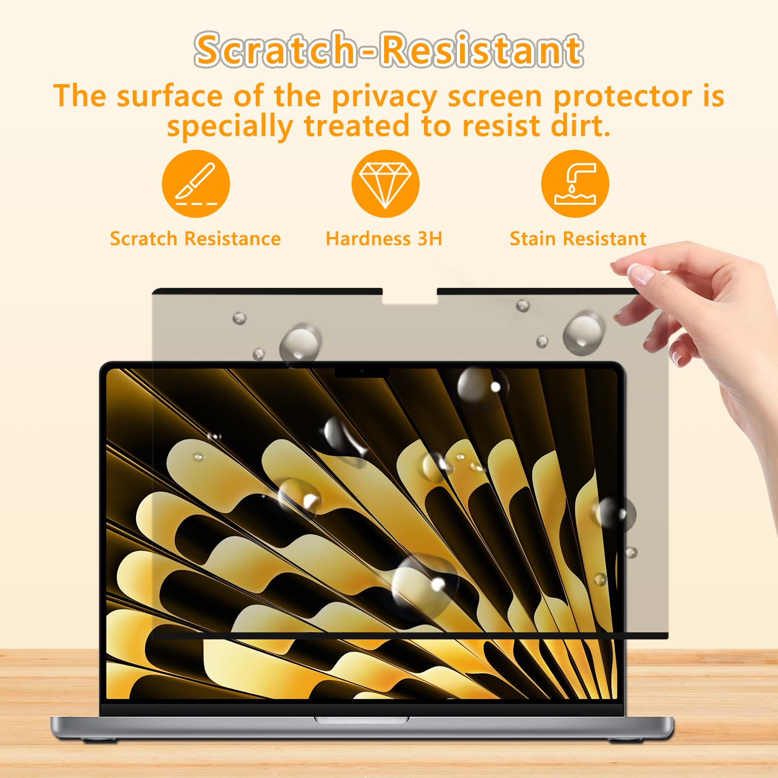 Magnetica Pellicola Privacy per MacBook PRO 16 Pollici (2026–2021 M5/M4/M3/M2/M1 PRO Max), Filtro Antiriflesso Anti-Luce Blu, Anti-Spia Privacy Filter, Rimovibile Pellicola per Apple Mac 16"