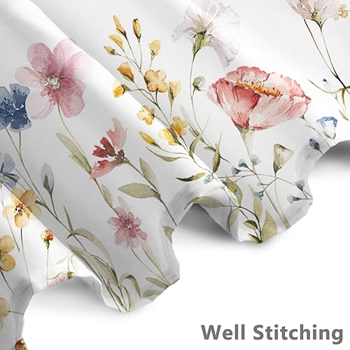 Miniatura 10 de Renaiss Cortina de ducha de cascada de bosque de 72 x 72 pulgadas, diseño de bosque verde, agua, lago, selva tropical, selva, blanco, ventana de