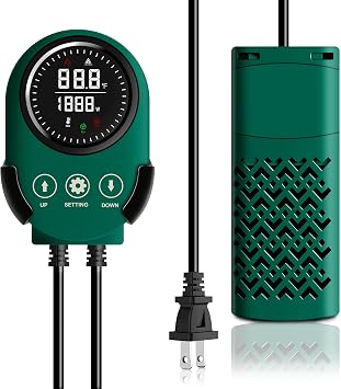 Aquarium Heater 300W for 40-80 Gallon, Variable-Frequency Energy Savings
