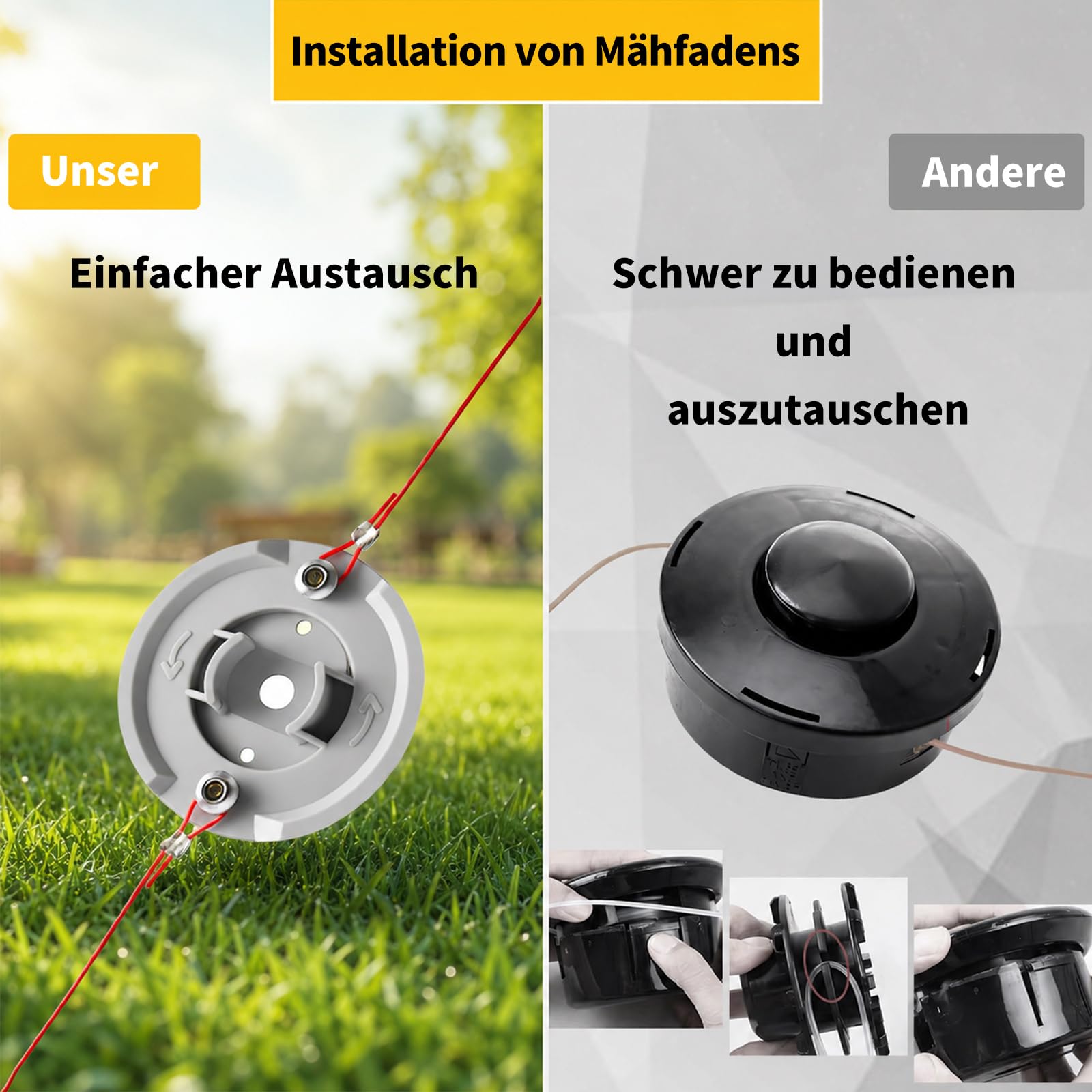 Makita Akku Rasentrimmer 21V 5 in 1 900W Bürstenloser Motor Freischneider 2x4.0Ah