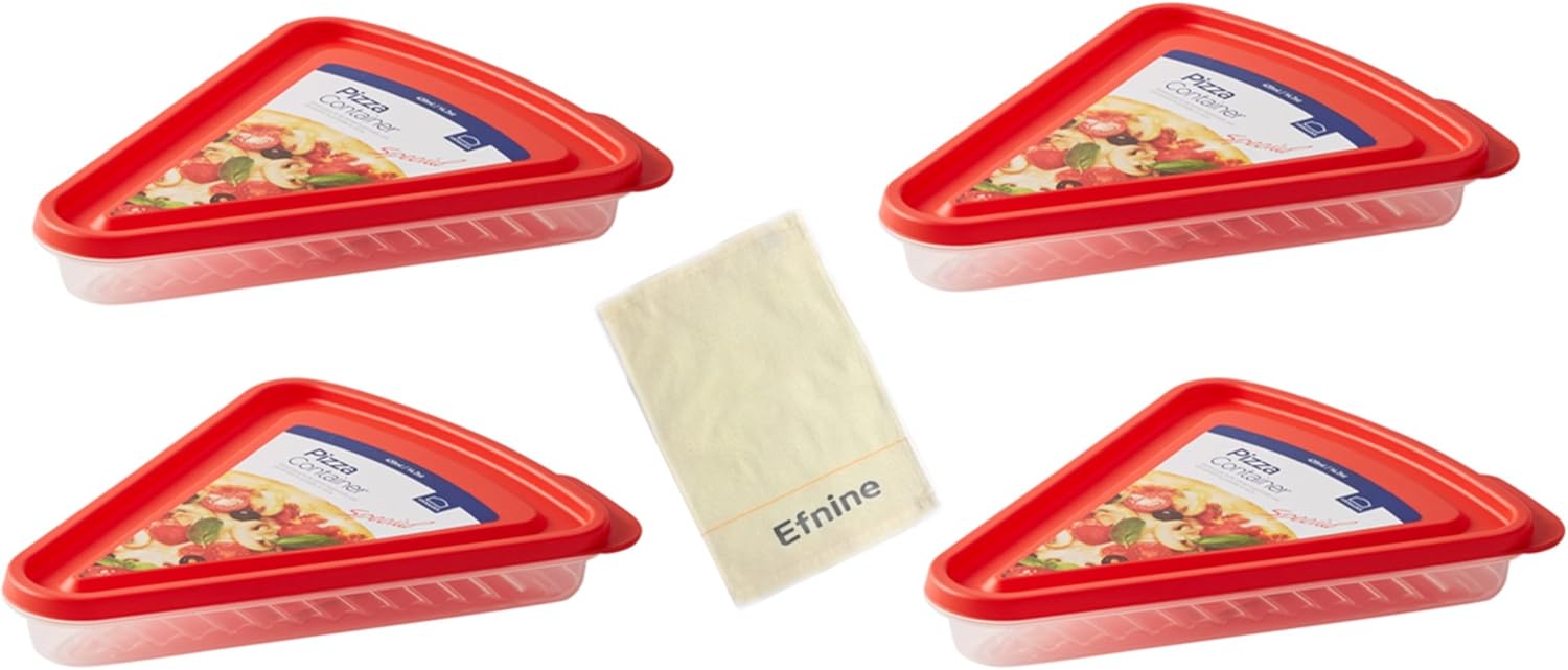 Lock & Lock Pizza Storage Container 420ml Set of 4pc and a