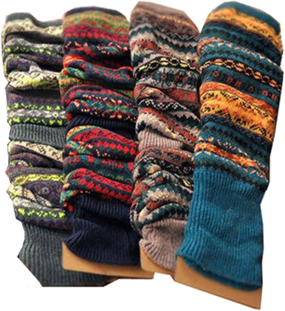 Leg Warmers for Women Long Wool Boot Warmer Thick Warm Leg Warmers for Winter
