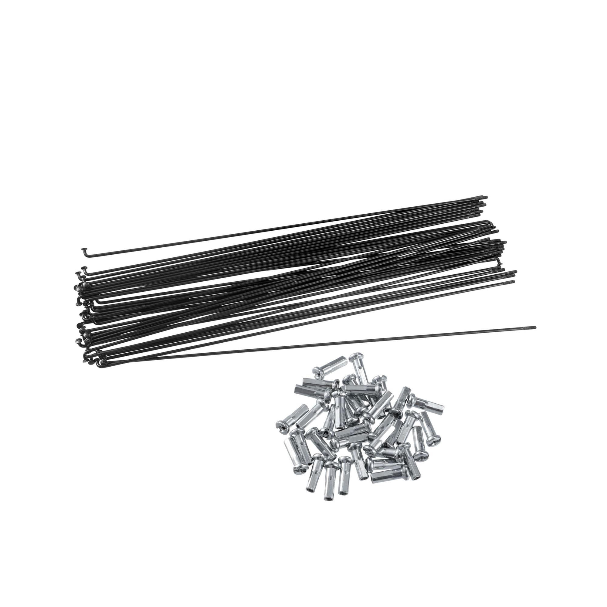 Motoforti 36 Pcs Bicycle Steel Spokes 14G Bike Spoke 268mm Length with Nipples Long-lasting