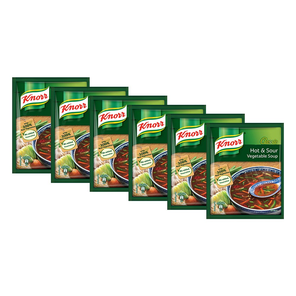 Knorr Chinese Hot and Sour Vegetable Soup, 43g (Pack of 6) (B079H6GZP7) Amazon Price History, Amazon Price Tracker
