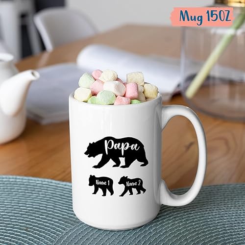 Miniatura 26 de Taza con texto en inglés "Best Papa Ever", tazas personalizadas para papá, tazas con foto personalizadas, regalos de hijo, hija, niños, taza de Taza