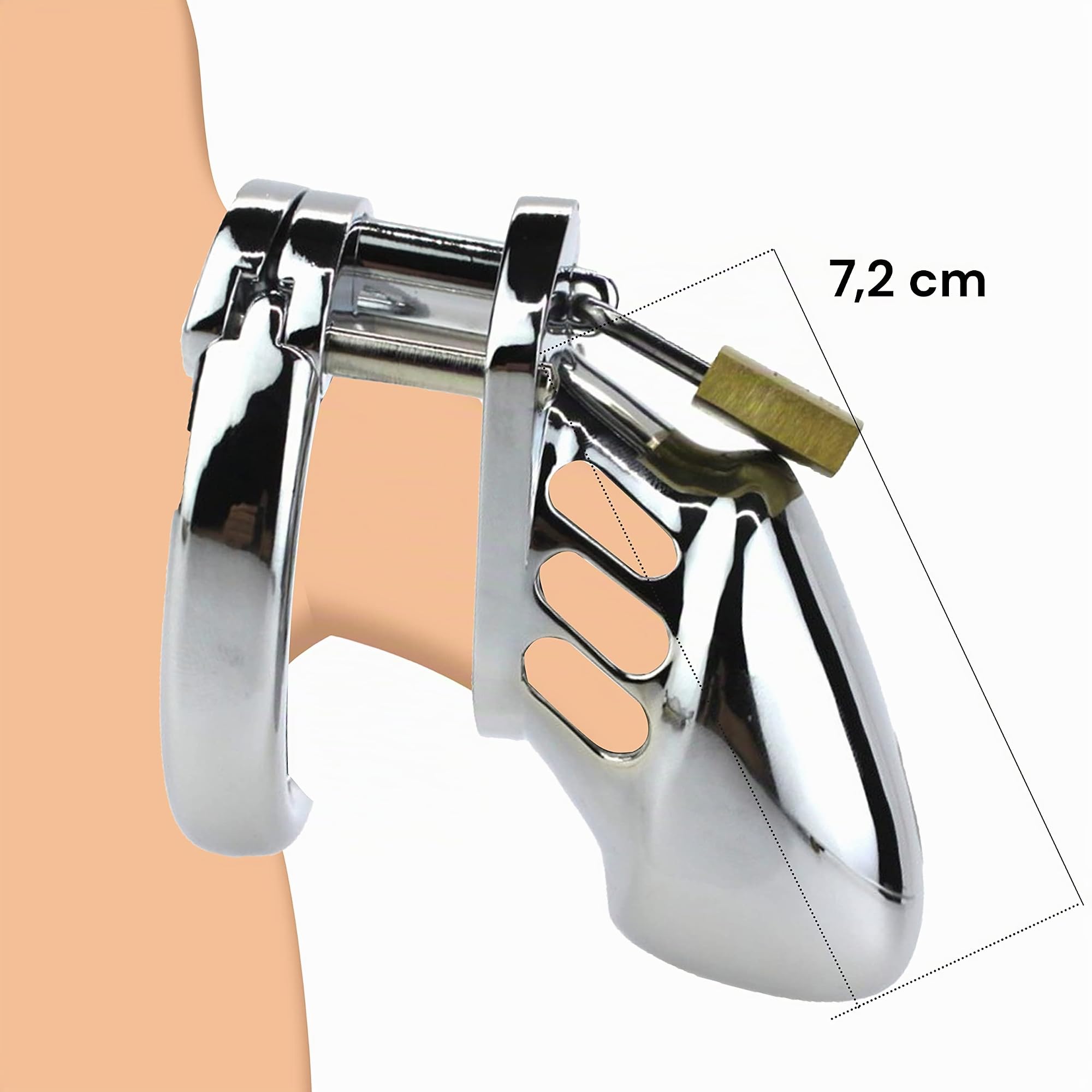 Cage de chasteté: Ceintures de chasteté Cage chasteté Chastity cage men Cage de chasteté homme Chasteté pour pénis Ceinture chasteté masculine Cage penis Cock cage Cage de chasteté uretral N25 (N25-1)
