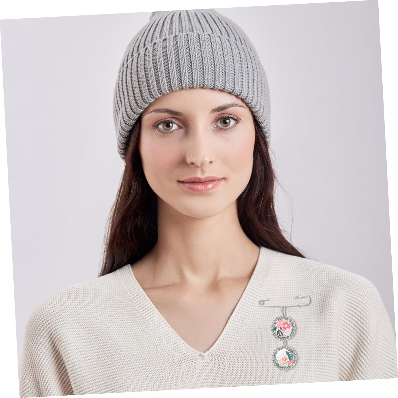 Housoutil 5 Sätze Diy Wärmeübertragungs Broschen Leere Anhänger Broschen Leere Bezel Charmante Anstecknadel Für Foto Anwendungen Für Accessoires Und 4 Stücke * 5