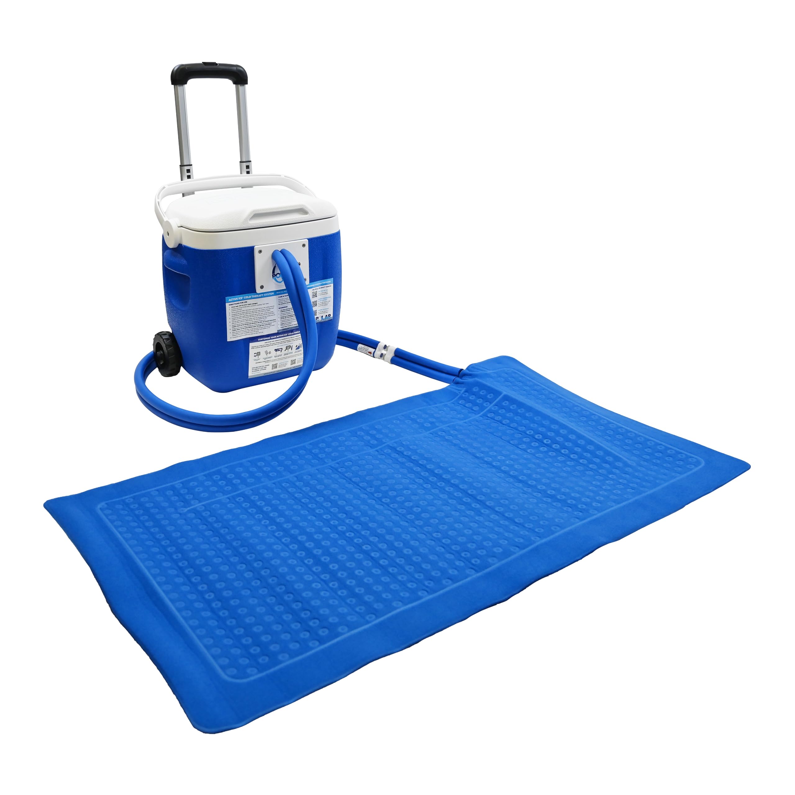 Polar Active Ice® 3.0 Cold Therapy Ice Machine System with Programmable Timer, 38"x22" Blanket Pad, 16 Quart Cooler, Quiet Pump, Strong Cryotherapy Pain Relief Treatment