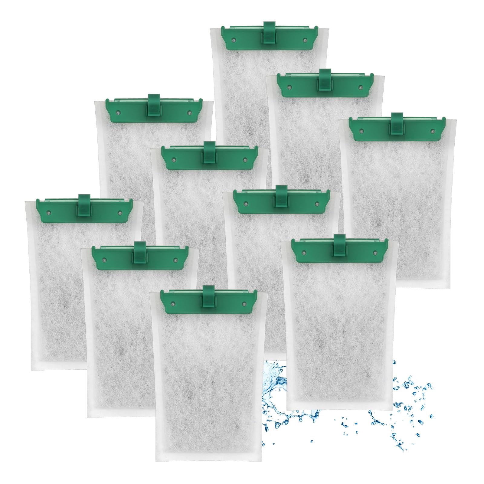 Cartouches filtrantes hygger HG137-5W lot de 10 recharges de filtre pour eau d'aquarium
