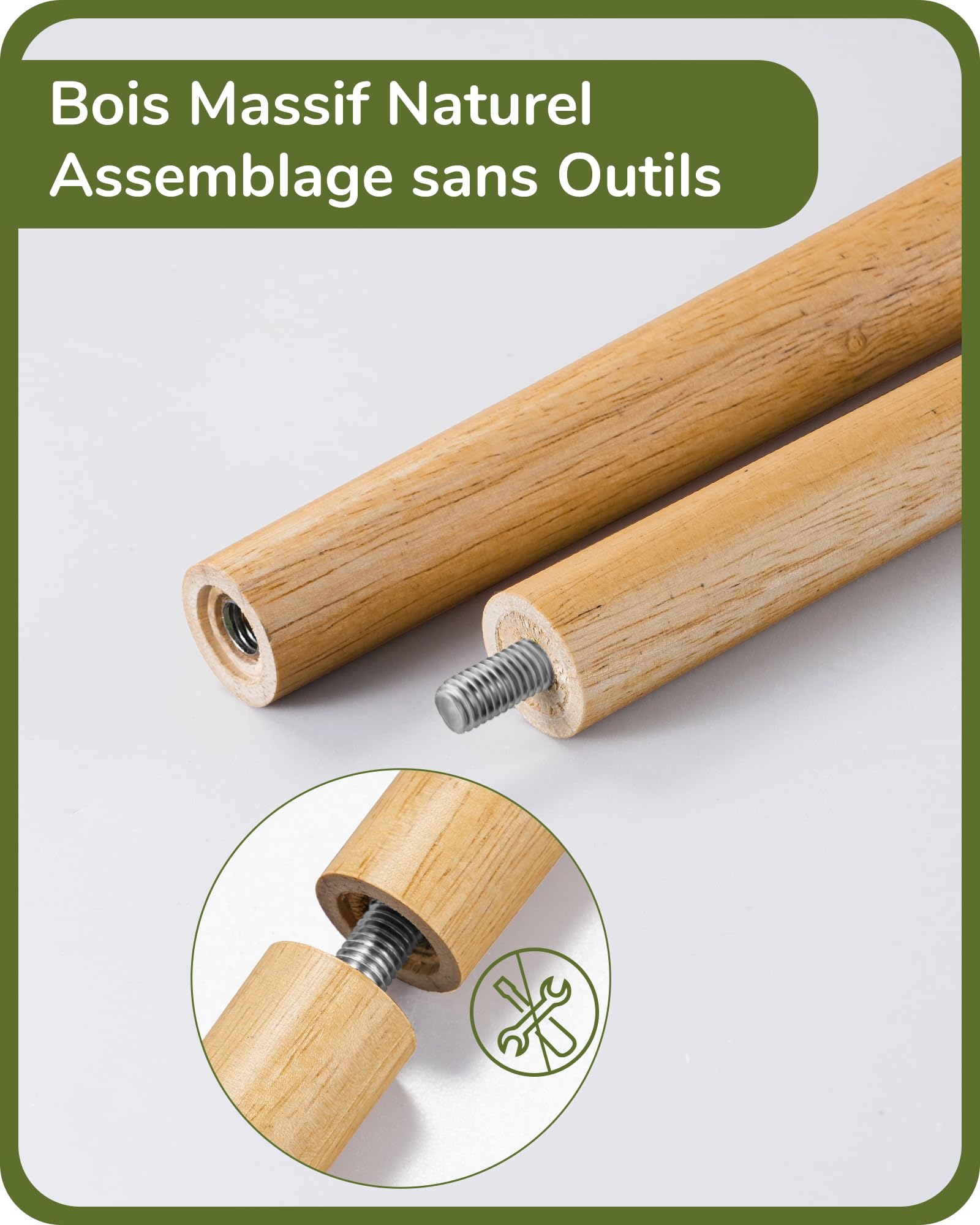 EDISHINE Lampadaire Trépied en Bois, Luminosité & Température de Couleur Variables en Continu, Contrôle par Télécommande ou Pédale, Abat-jour en Lin, Luminaires intérieur pour Salon, Chambre