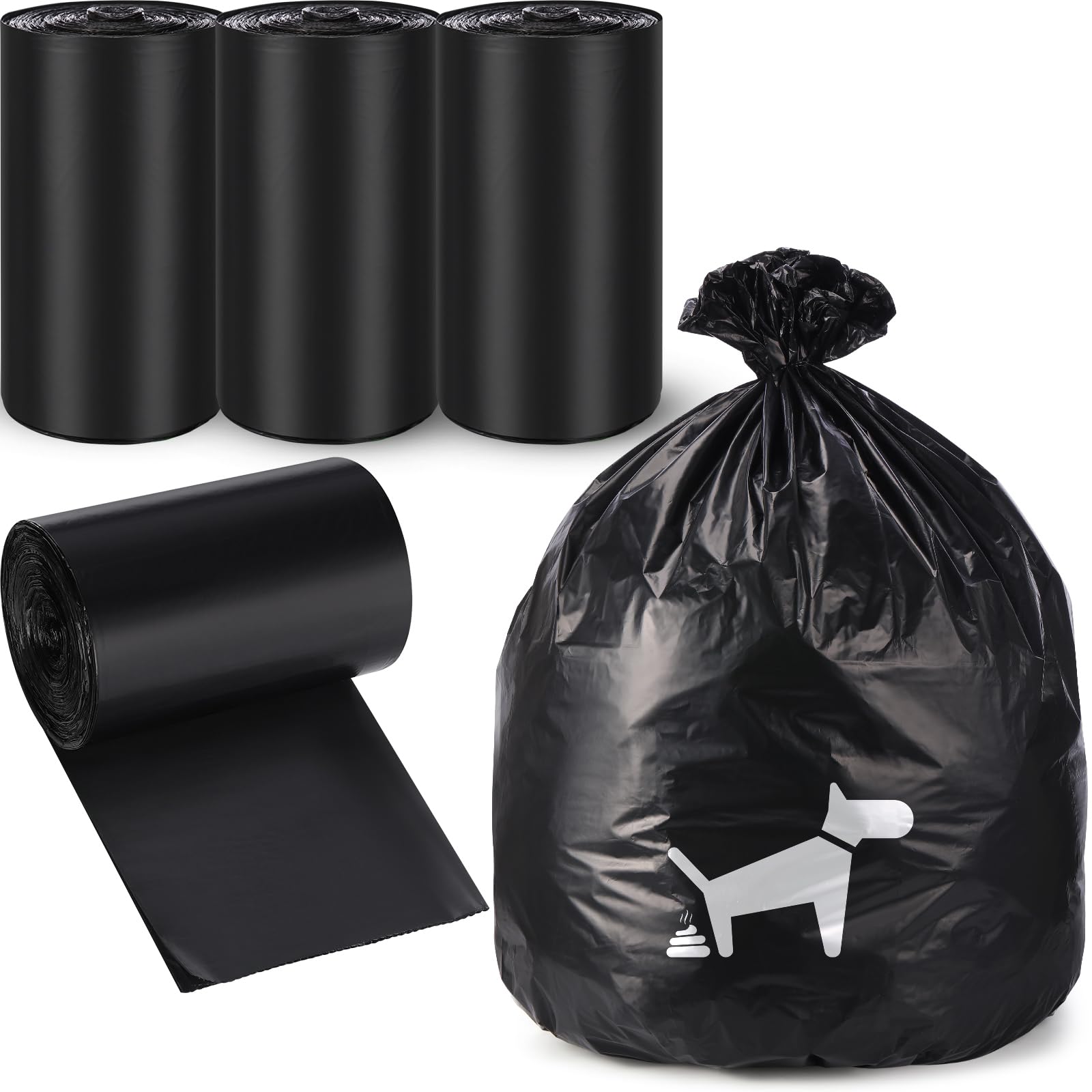 Weekgrat 150 Pcs Dog Waste Poop Bags Dog Large Leak Proof Bags 26"x 33" Pet Waste Station Can Liners Heavy Duty Pet Trash Bin Liner for Walking Poop