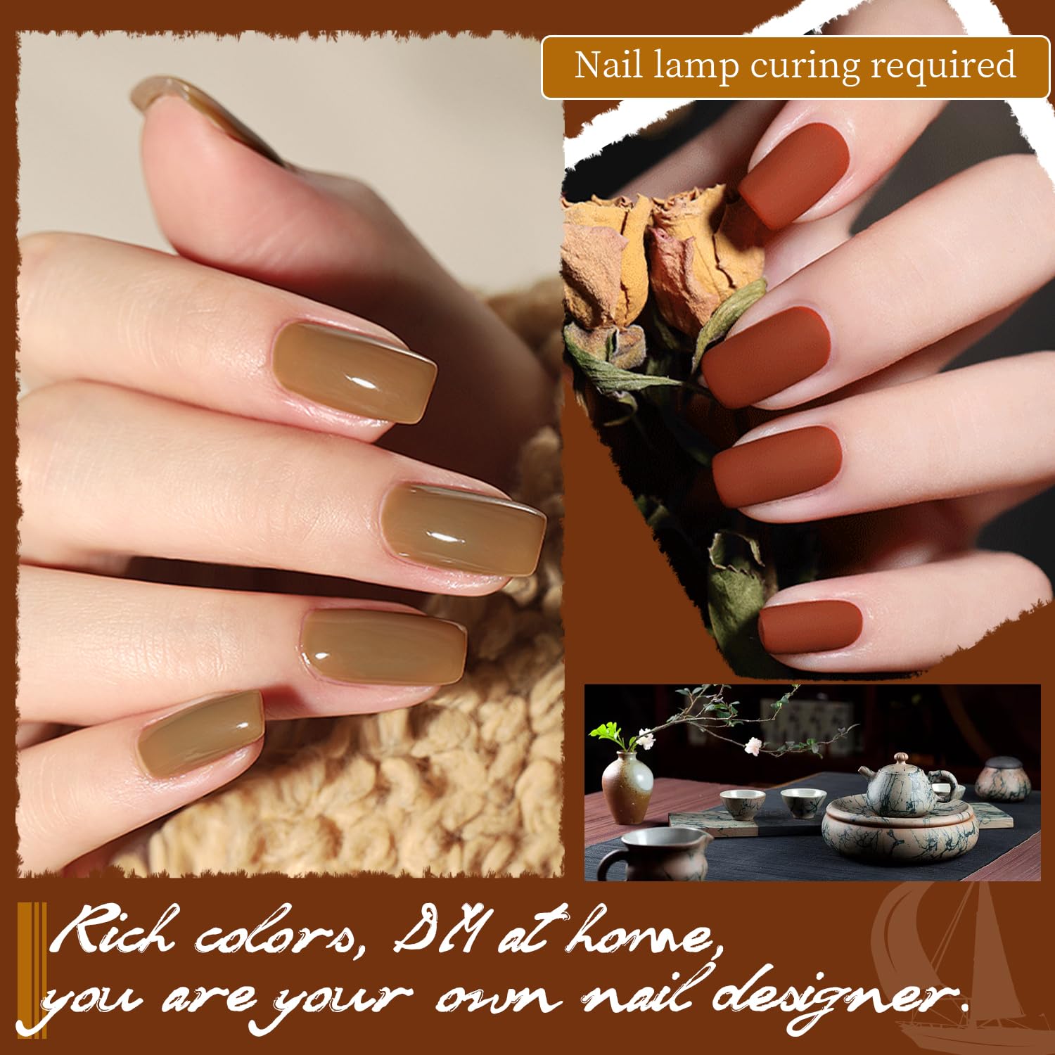 JODSONE 100 PIEZAS Kit de Esmalte de Uñas de Gel No Wipe Soak off Base Coat y Matte Glossy Top Coat Esmalte de Gel Colecciones Regalos para los amantes de la manicura