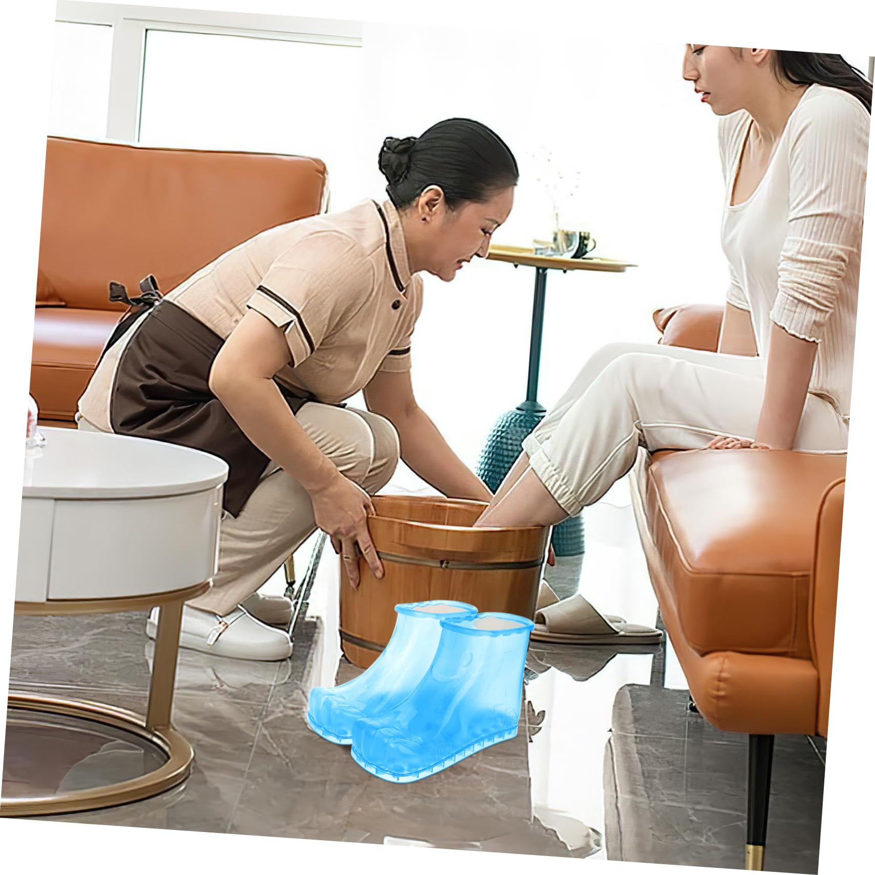 Vasca Per Pediluvio Spa Per Piedi Secchio Plastica Trasparente Per Pedicure Casa Rilassante e Facile