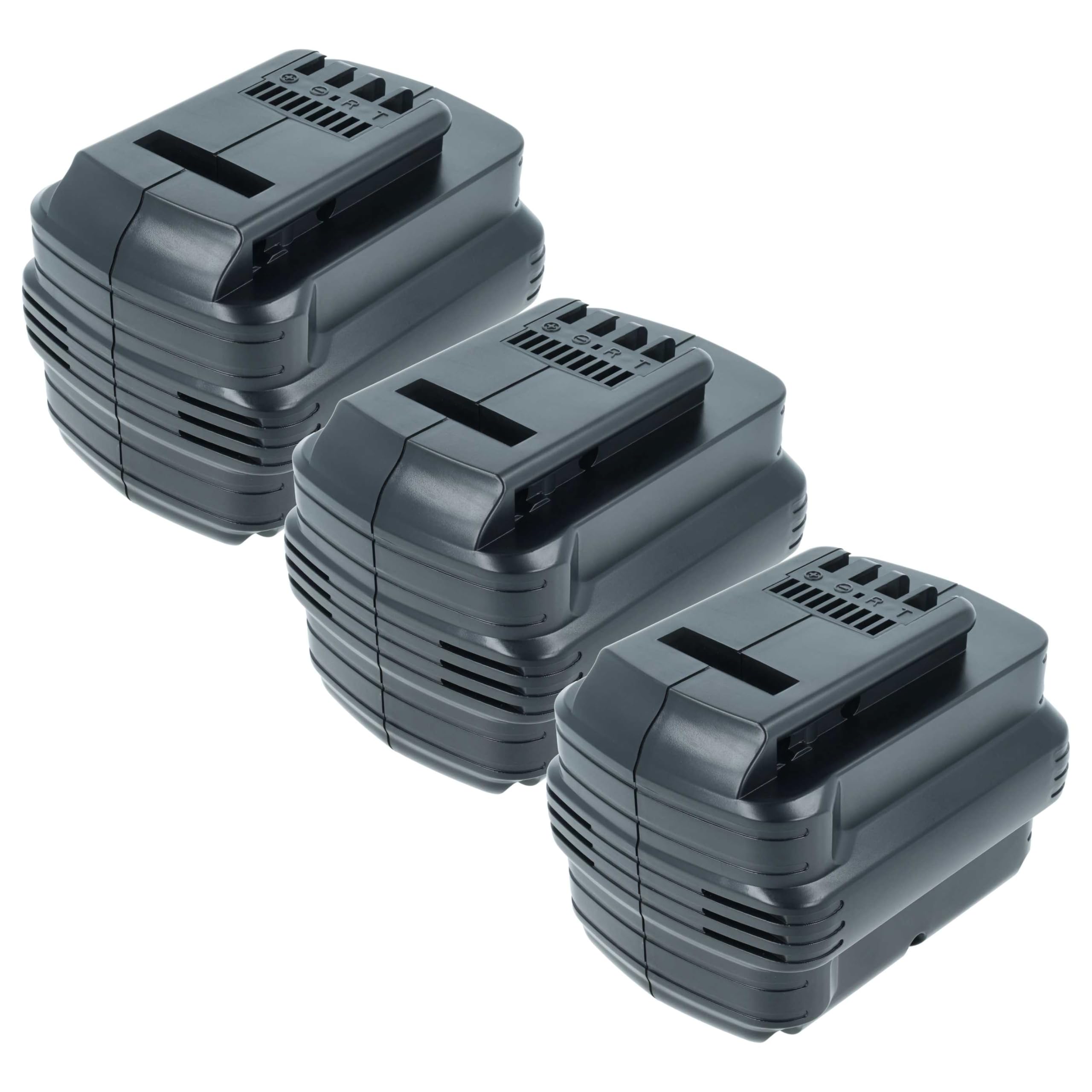 vhbw 3x batteria compatibile con Dewalt DW004K, DW004K-2, DC224KB, DW004, DW005, DW004K2C, DW004K2H utensile elettrico (2000 mAh, NiMH, 24 V)