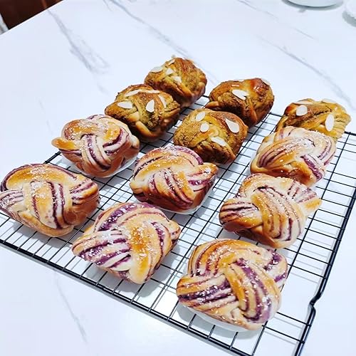Miniatura 5 de Estantes de refrigeración multifuncionales  Estantes de enfriamiento para hornear  Estantes de enfriamiento de galletas para cocina, parrilla de
