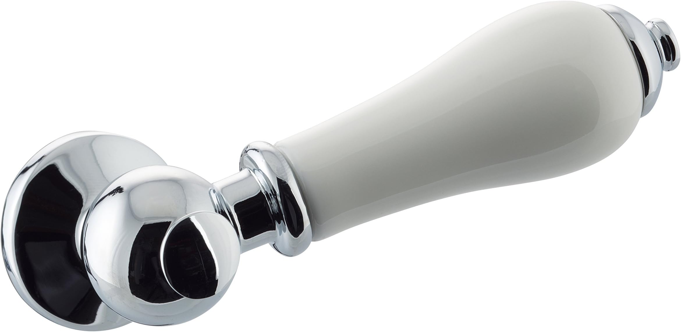Replacement Traditional Ceramic Toilet Cistern Lever Flush Handle Chrome Detailing