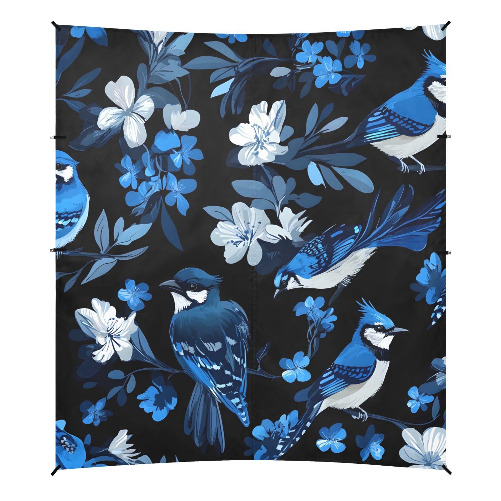 Blue Birds Beach Tent & Canopy UPF50+ Lightweight Sun Shelter with Carrying Bag for Family Travel