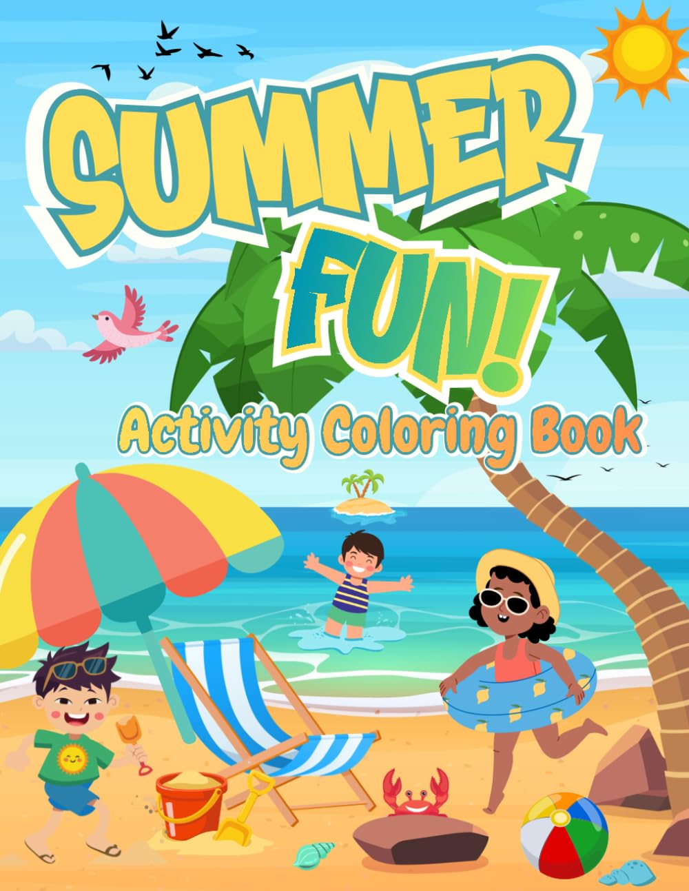 Summer Fun! Activity Coloring Book