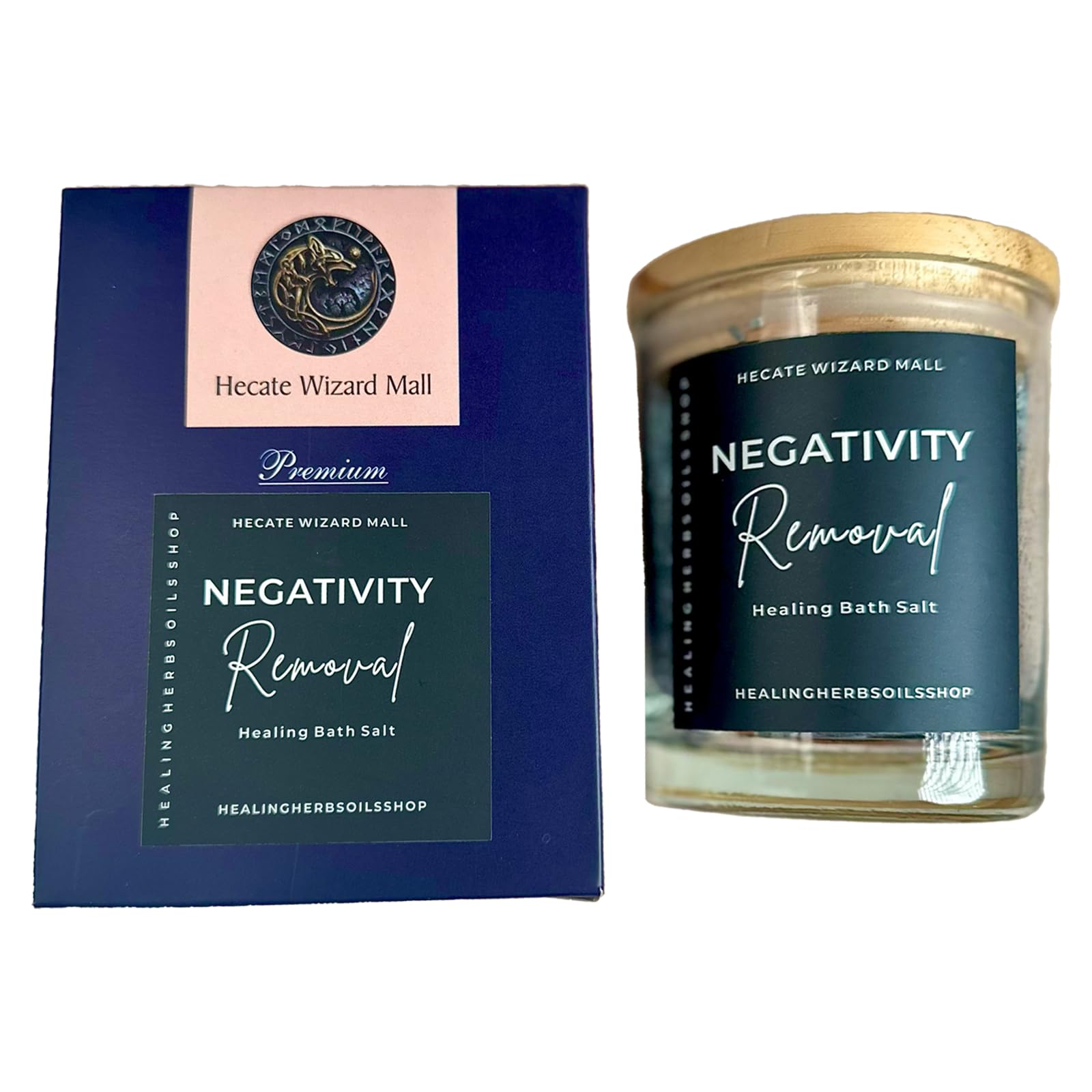 Hecate Wizard Mall | Negativity Removal Bath Salt – 75+ Cleansing Herbs & Oils – Spiritual Detox Bath for Evil Eye, Bad Energy, Aura Cleansing, Home & Body Purification – Moon Charged.-picture-35