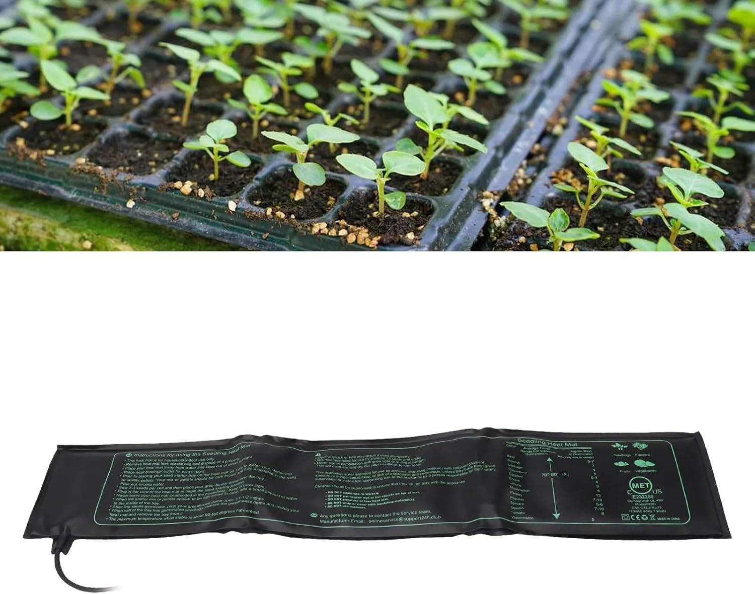 Heat Mat for Plants Seedling Heat Mat Waterproof Foldable Safe Seedling Heating Pad for Indoor Plants Germination Hydroponic Seedling Heating Pad