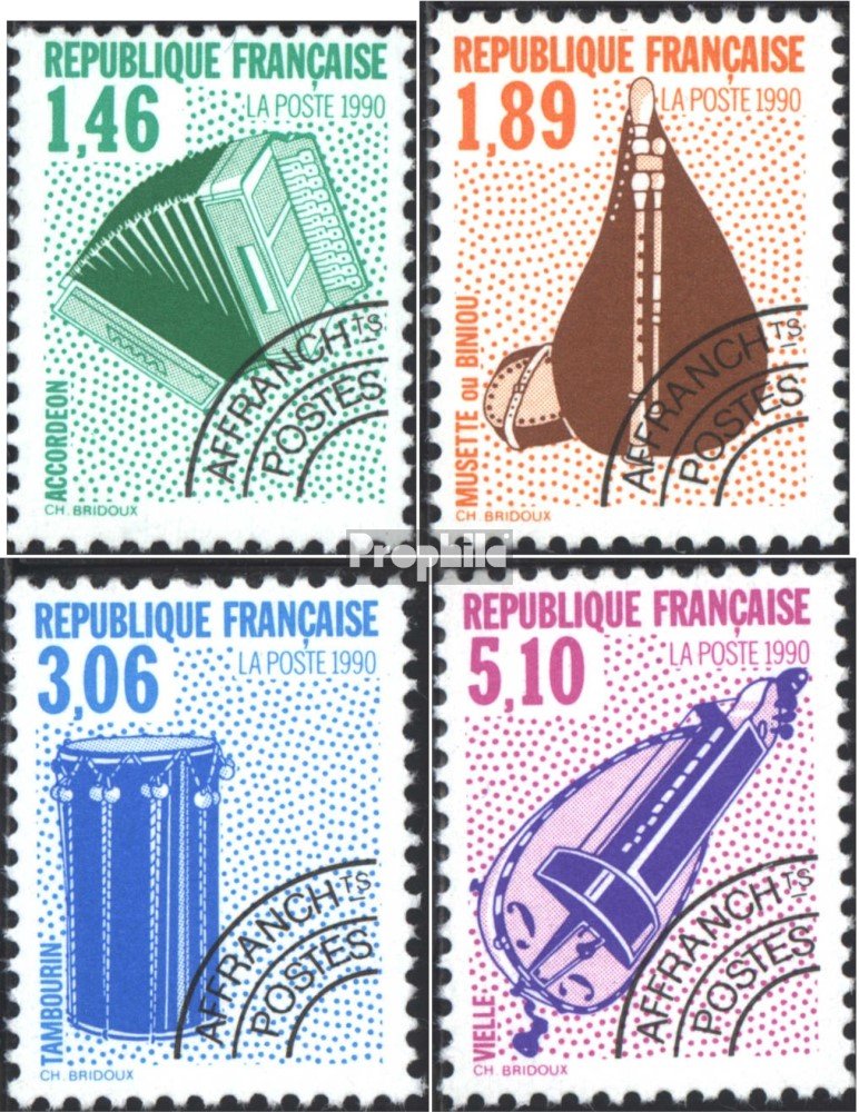 Prophila Collection - Set Completo Di Francobolli Francia 1990 'Chanson Singer' - Edizione MNH** 2783-2788, Musicisti E Danza - 3