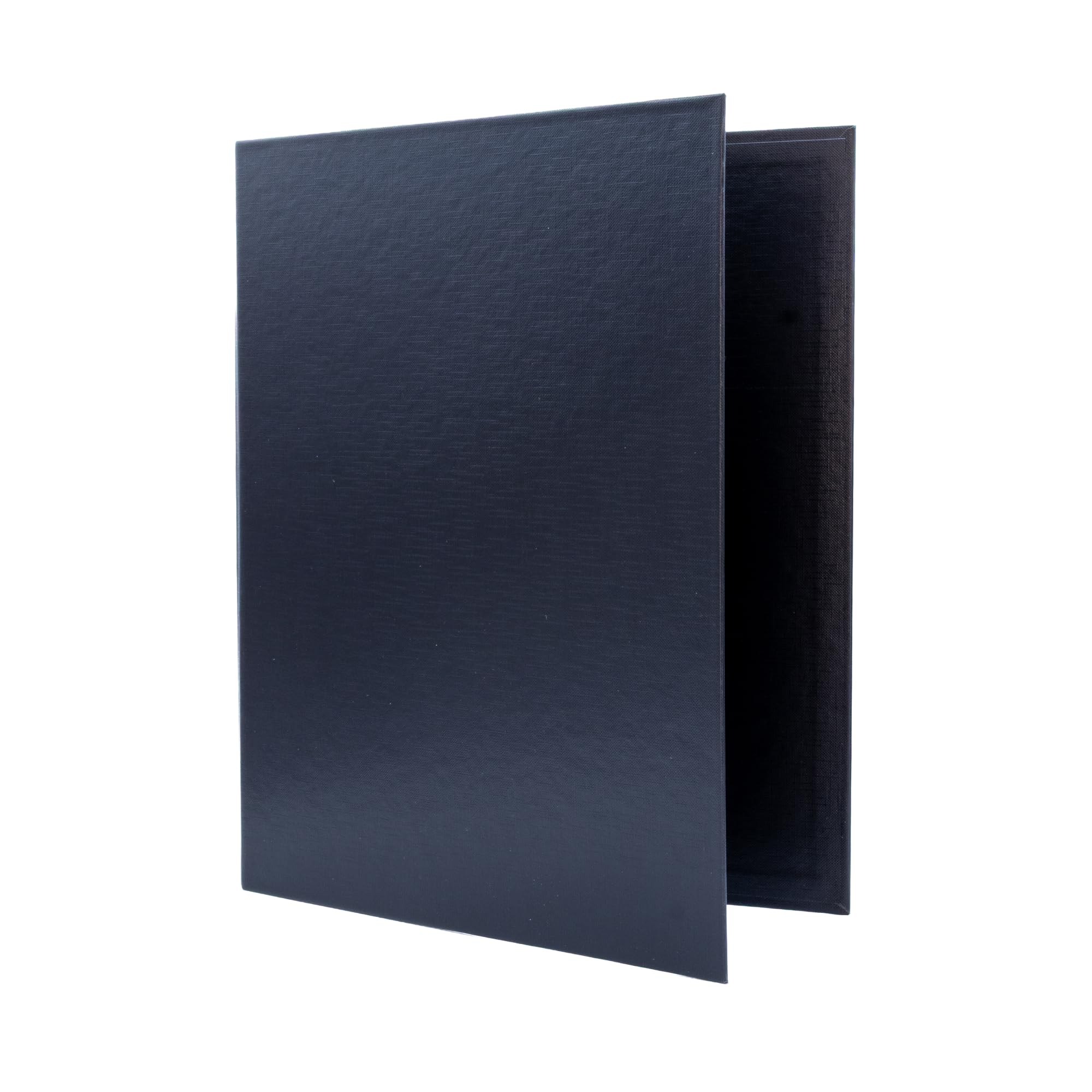 Raylu Paper - 2 D Ring Binder A4 Folder with Rings for Document Storage Size 33.5cm high x 26cm Wide (Black, Spine 25mm)