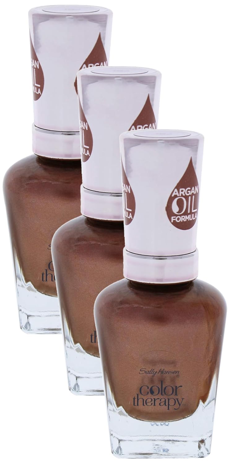 Sally Hansen Color Therapy Nail Polish - 194 Burnished Bronze for Women - 0.5 Oz Nail Polish, 0.5 Oz (Pack of 3)