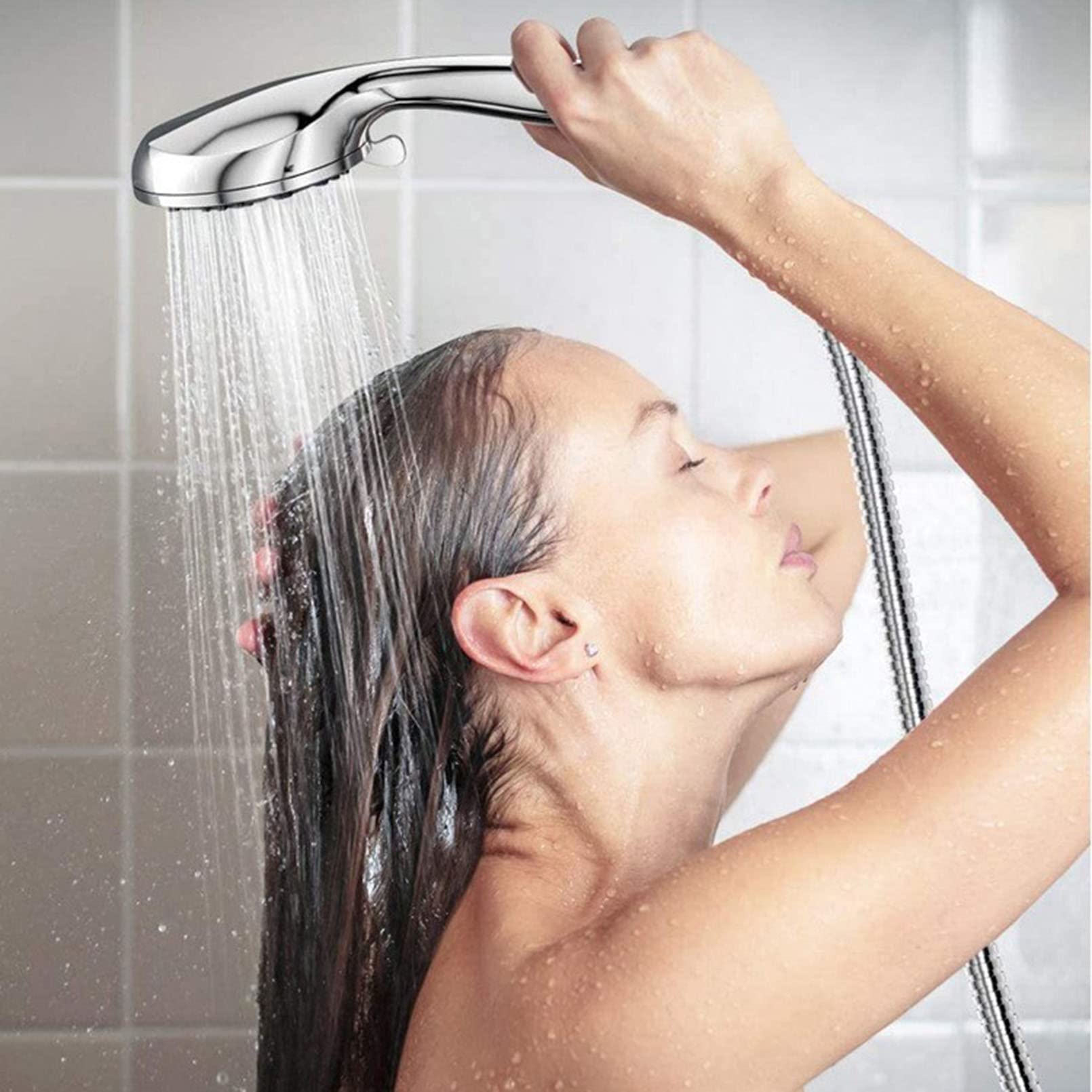 Cabezal de Ducha de Alta presión, 10 configuraciones, Conjunto de Grifo de Pared de Mano Combinado para baño, reemplazo Universal para Sus baños
