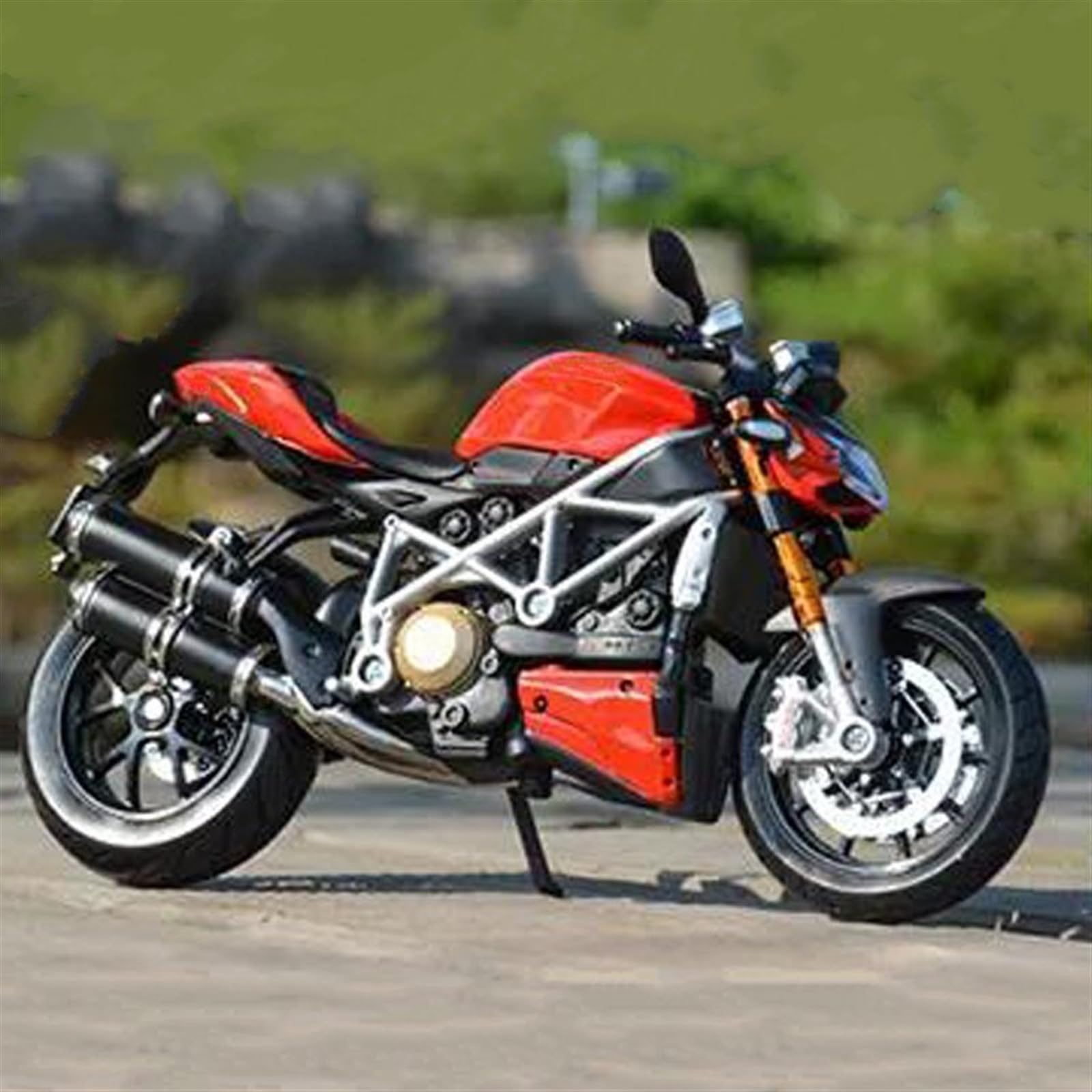 SEYXF Motorbike Toy 1/12 for Ducati Streetfighter S Motorcycle Metal Model Collection Simulation Diecasts Gifts(No Box)