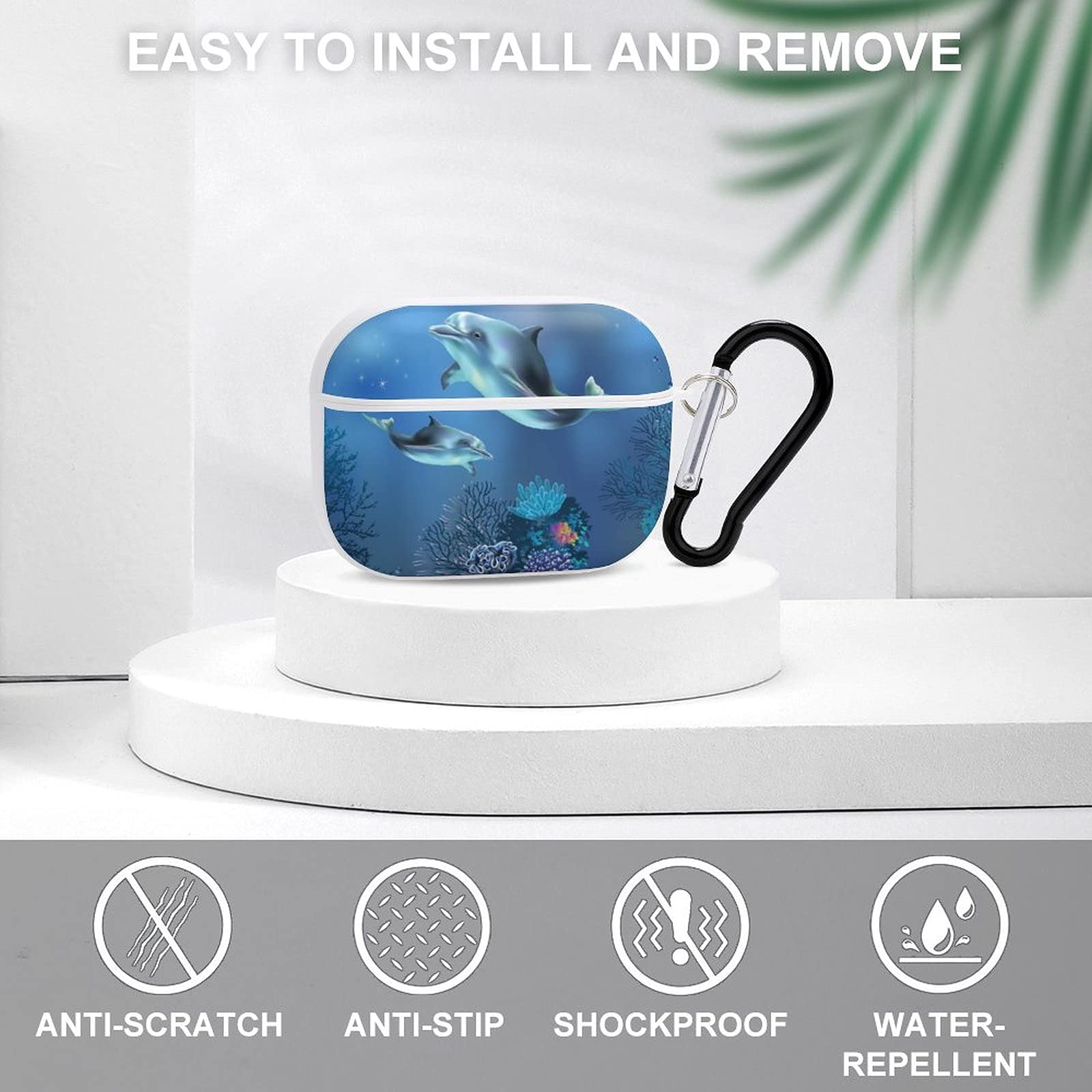 Amazon.com: YouTary Cute Animal Dolphin Ocean Theme Apple Airpods