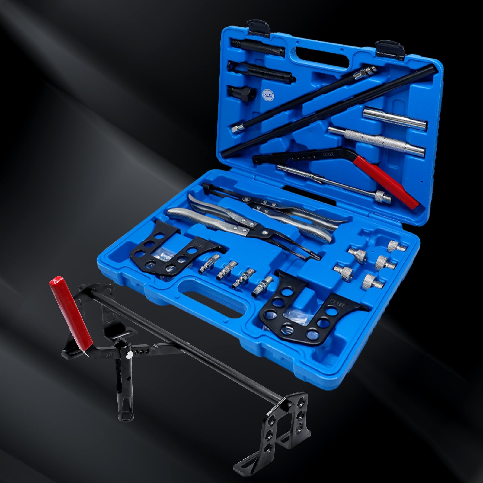 CCLIFE Set di Compressore per Molle Delle Valvole Rimozione OHC OHV CHV