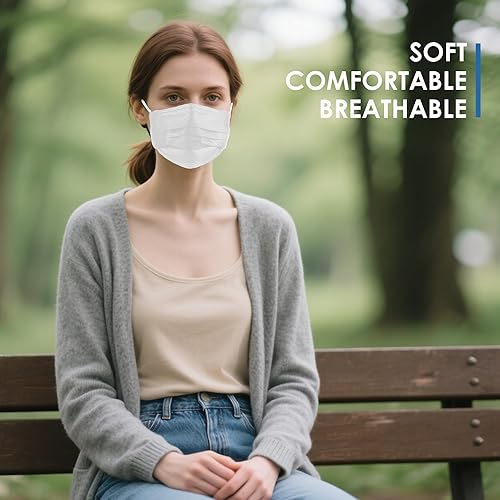 Miniatura 31 de NNPCBT 100 cubrebocas desechables de 3 capas, color negro, protección con filtro Adulto-100 Pack-negro