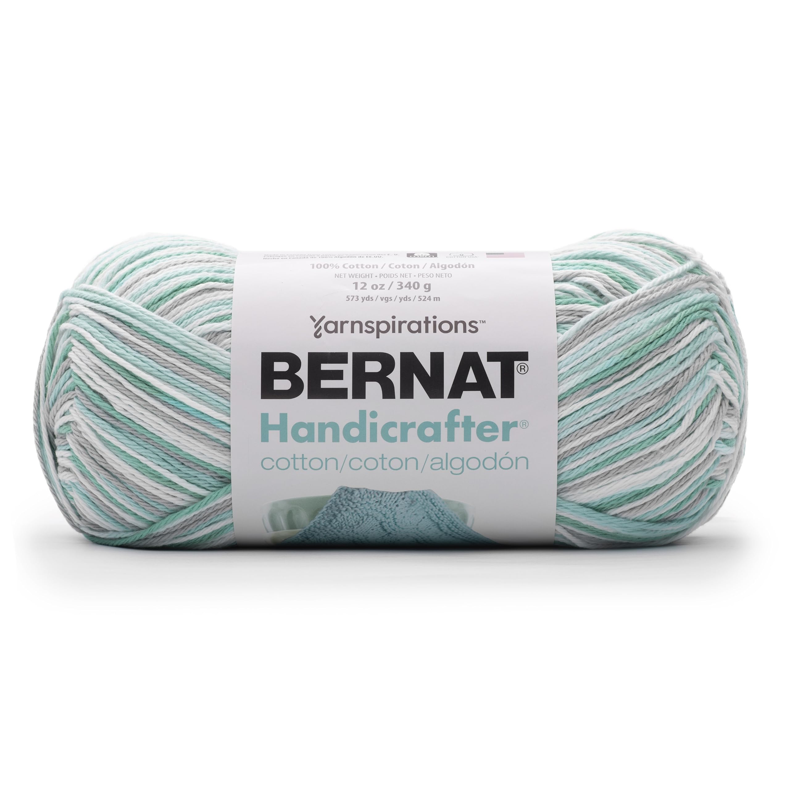 Bernat Handicrafter Cotton Yarn hilo de algodon grueso color texturizado