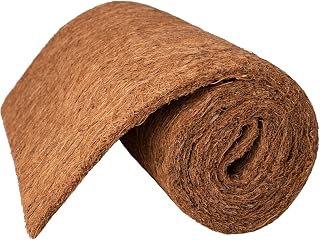 Coco Liner Roll, Coconut Fiber Liners for Planter Hanging Baskets Window Box, Natural Coconut Fiber Sheet Coir Mat Liner for Garden Decoration, Reptile Carpet, Snow Mat (100*30cm/40" x 12")