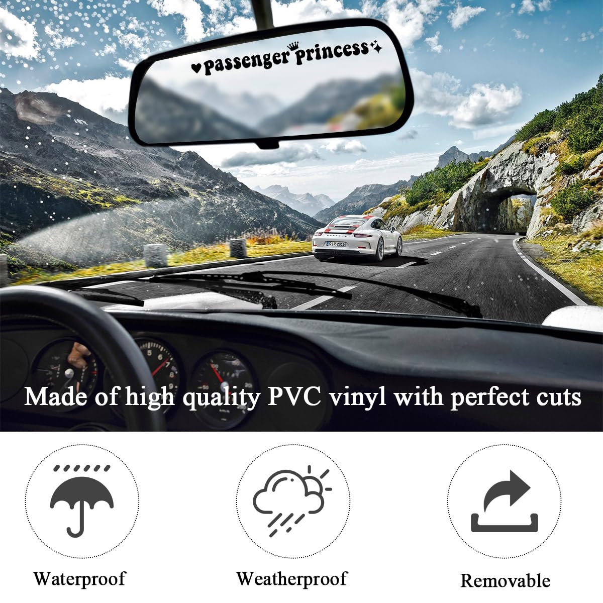 Passsenger Window Sticker Passenger Princess Sticker Cute Stickers For Car Window Rearview Mirror | Desertcart UAE