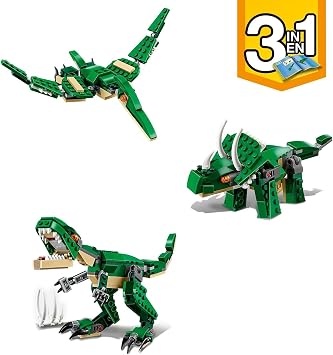 LEGO Creator Magnificent Dinosaurs Creative Toy Making Set for Kids 31058-7 Years Old and Over Who Love Dinosaurs (174 Pieces)